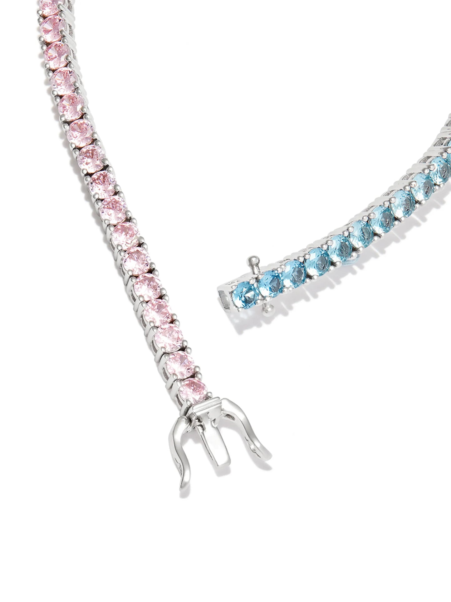 crystal-embellished tennis bracelet