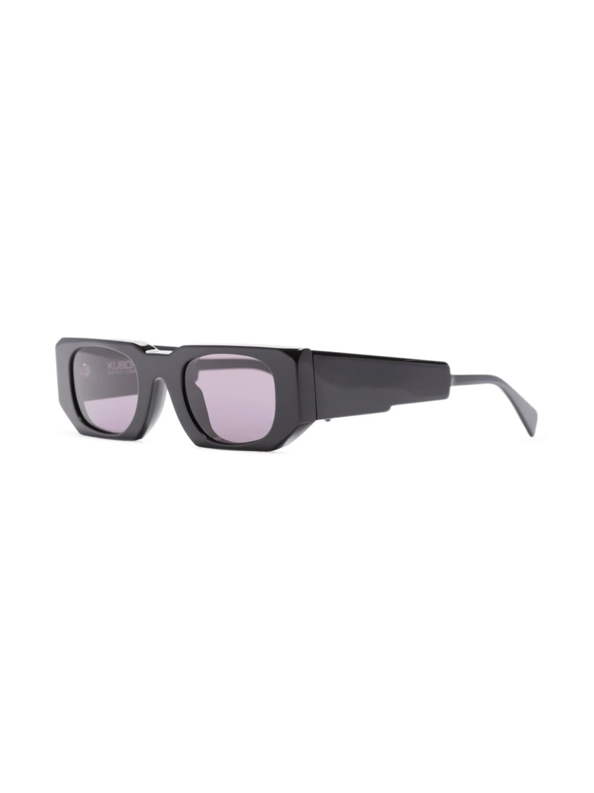 rectangle-frame tinted sunglasses