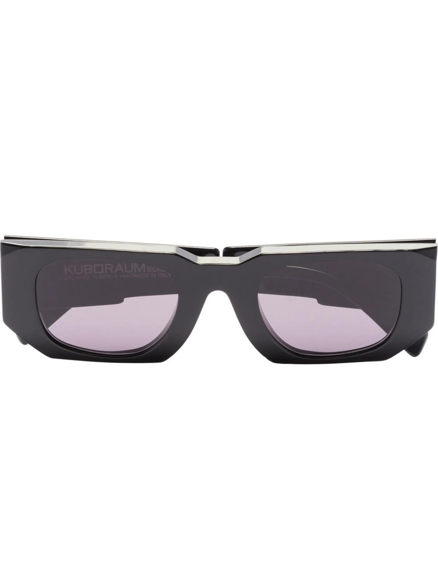 rectangle-frame tinted sunglasses