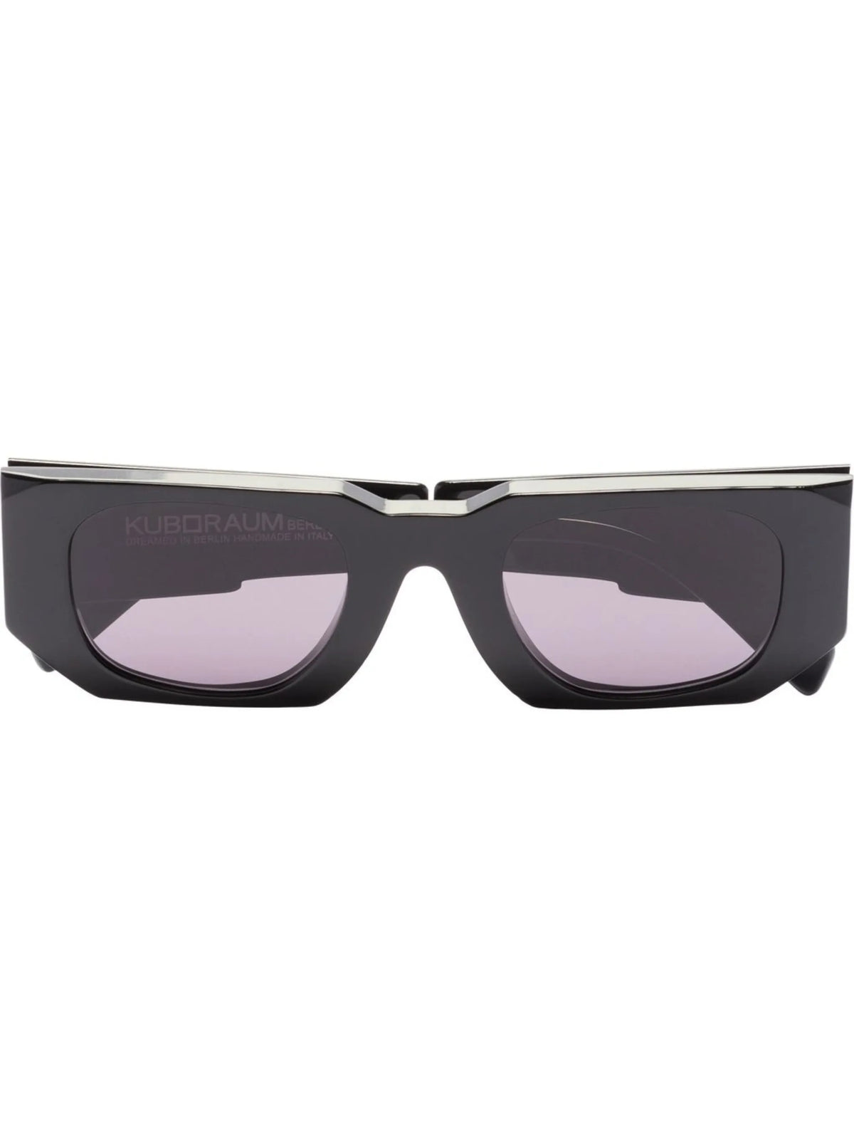 rectangle-frame tinted sunglasses