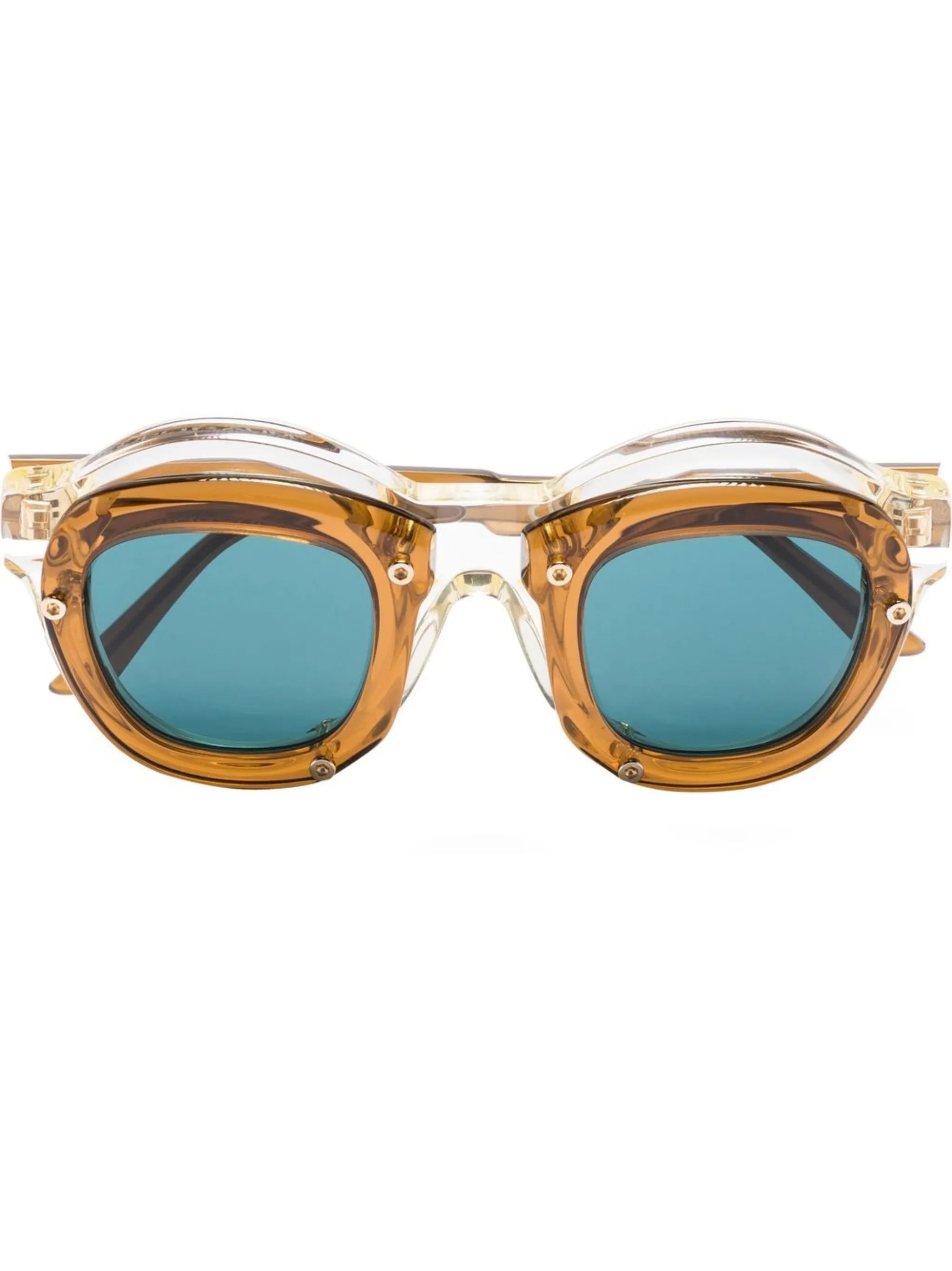 round-frame tinted sunglasses