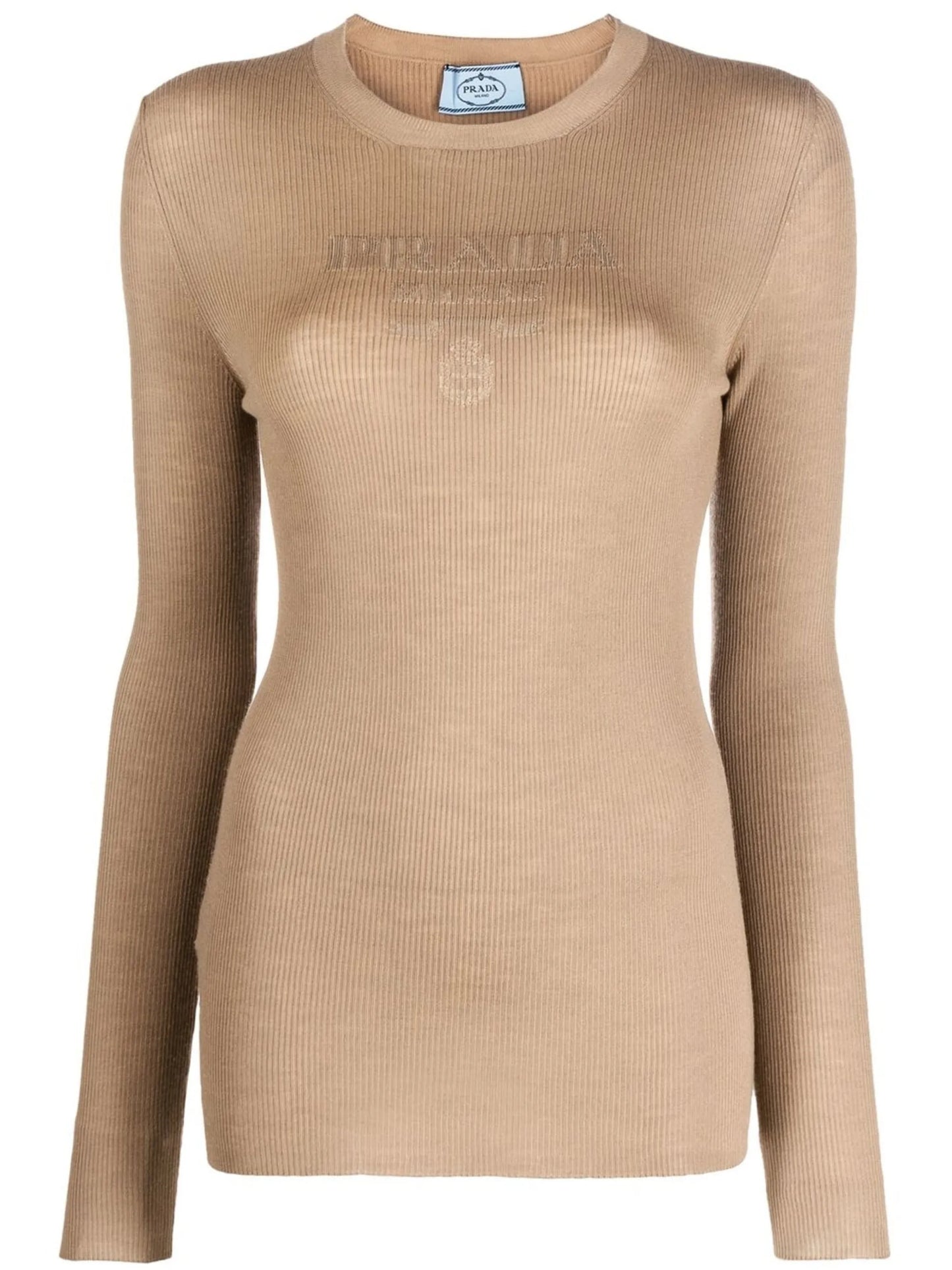 logo intarsia-knit jumper