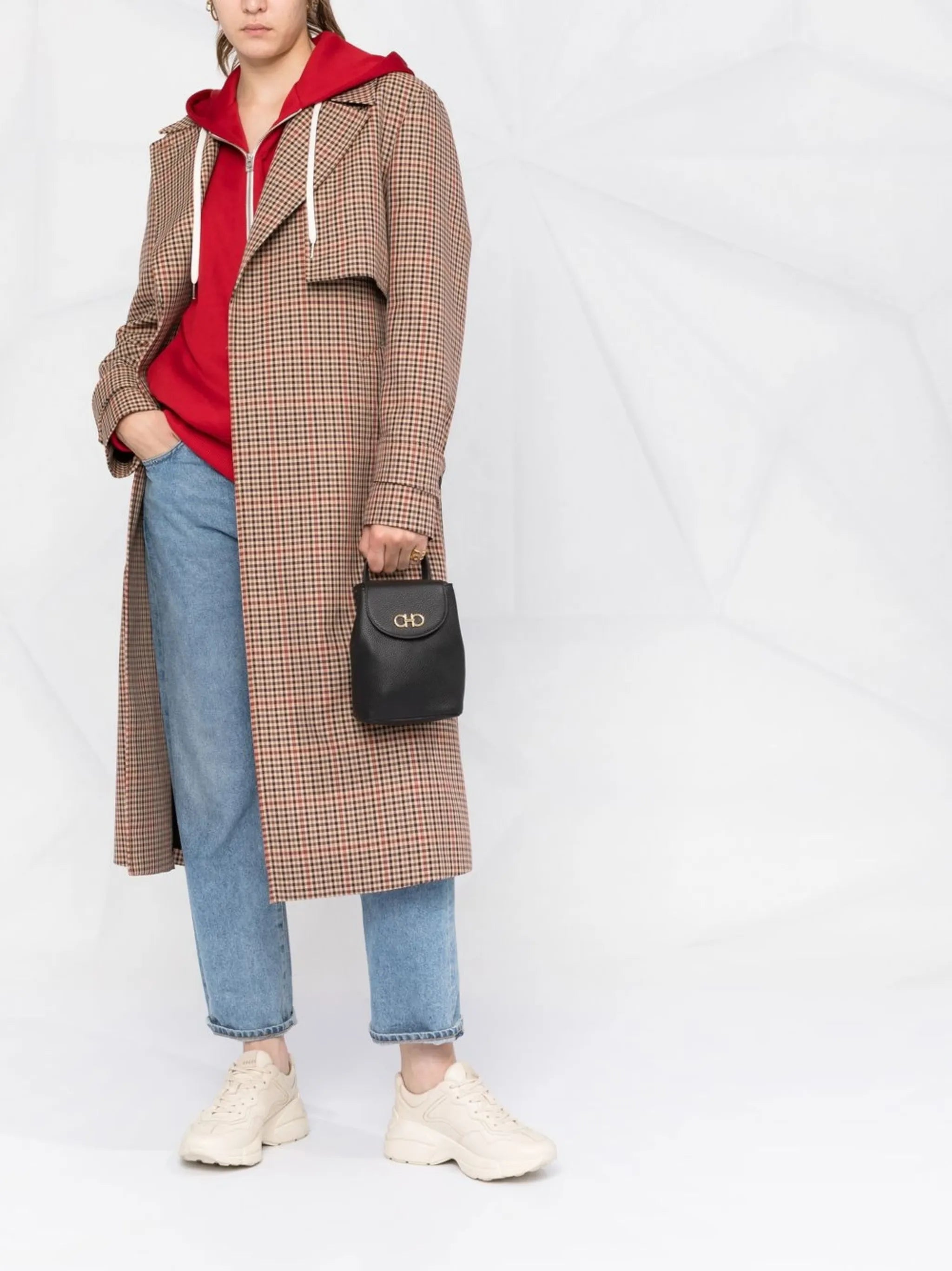 Gancini-motif backpack