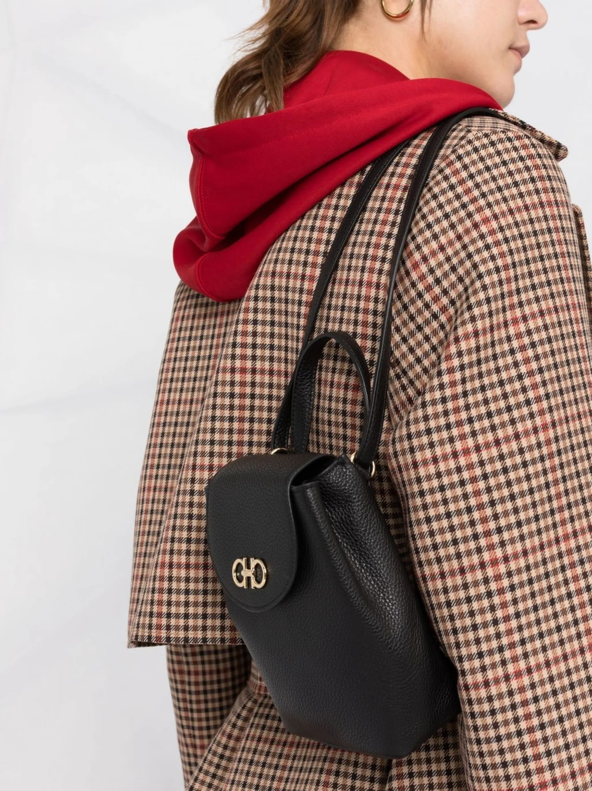 Gancini-motif backpack