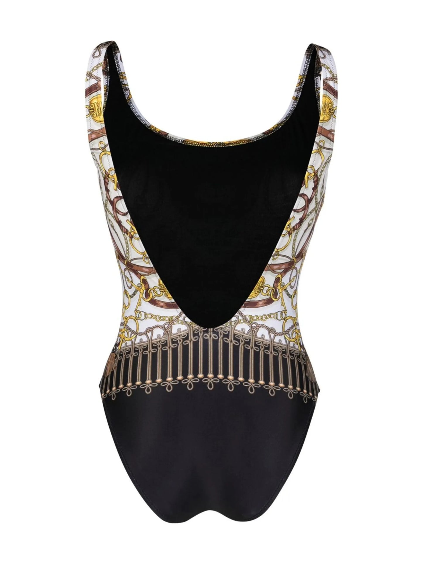 logo teddy print swimsuit