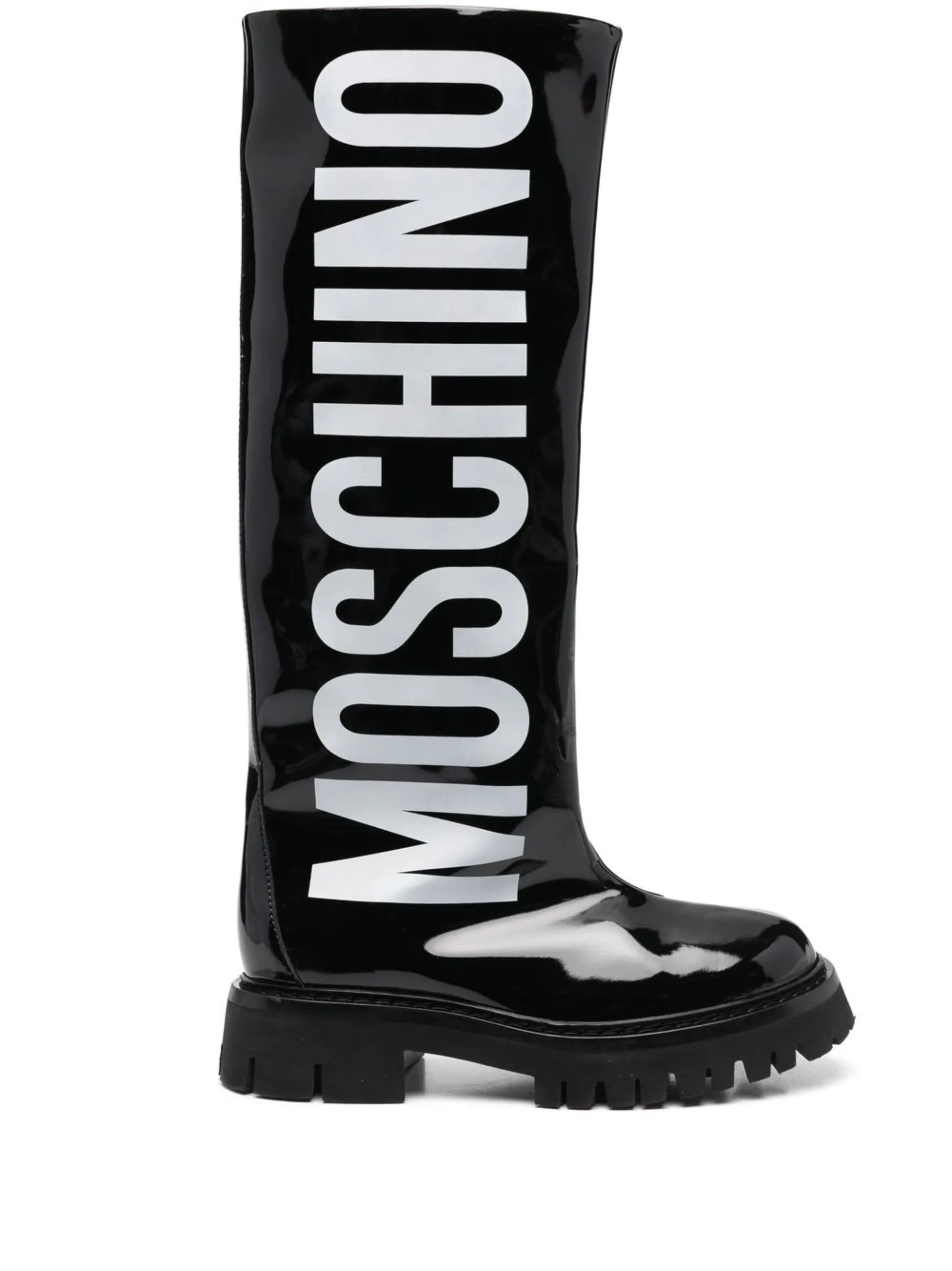 logo-print rain boots