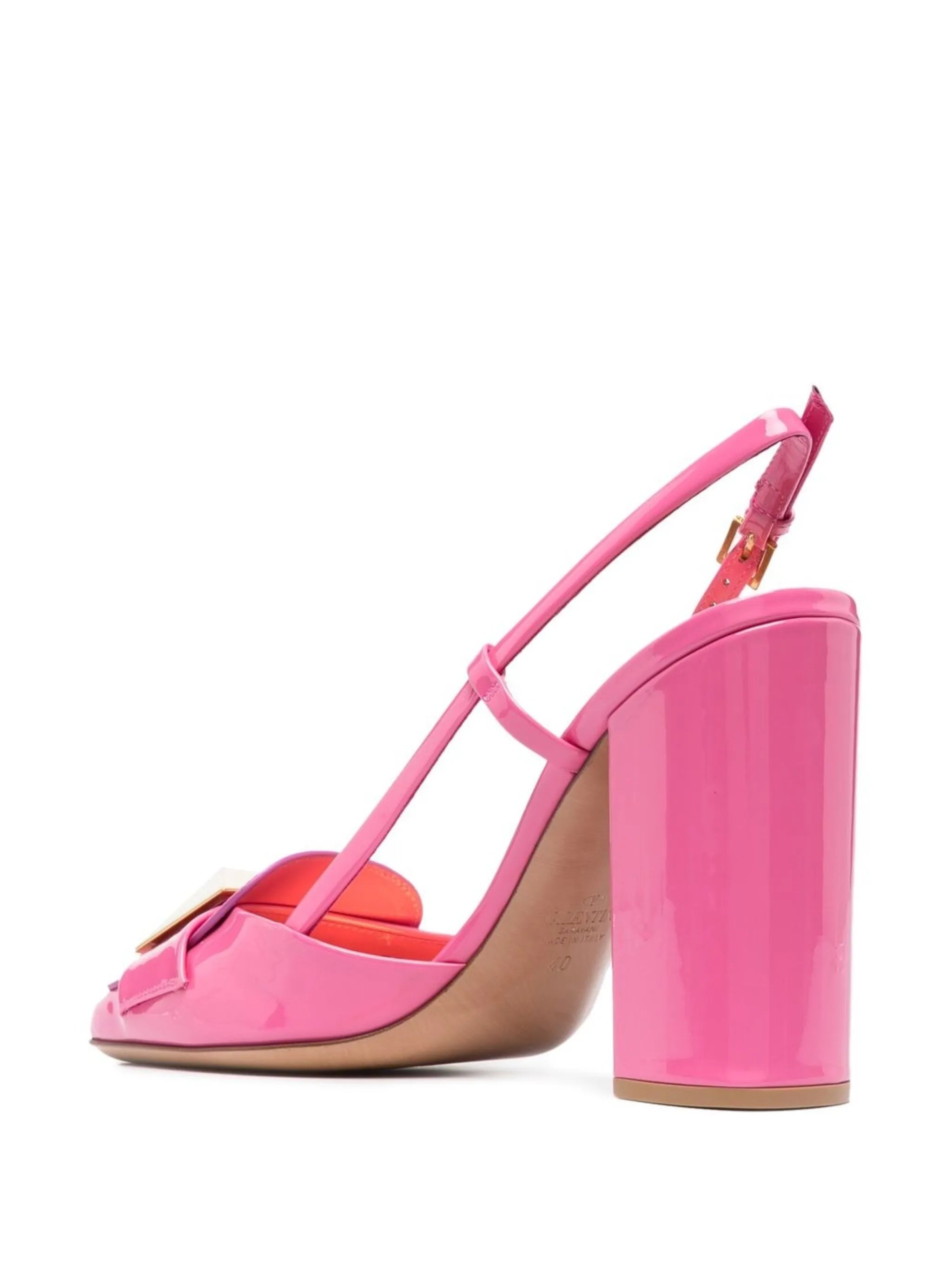 One Stud 115mm patent-leather pumps