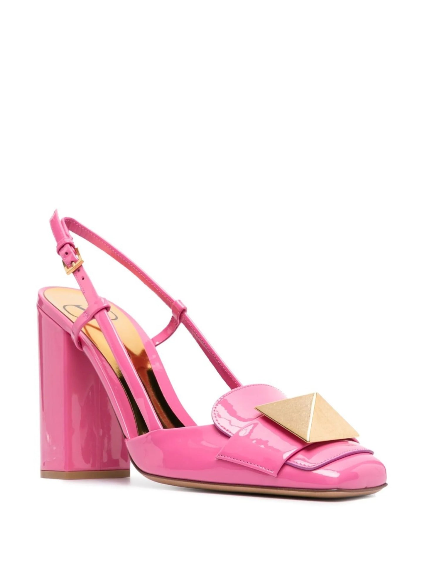 One Stud 115mm patent-leather pumps