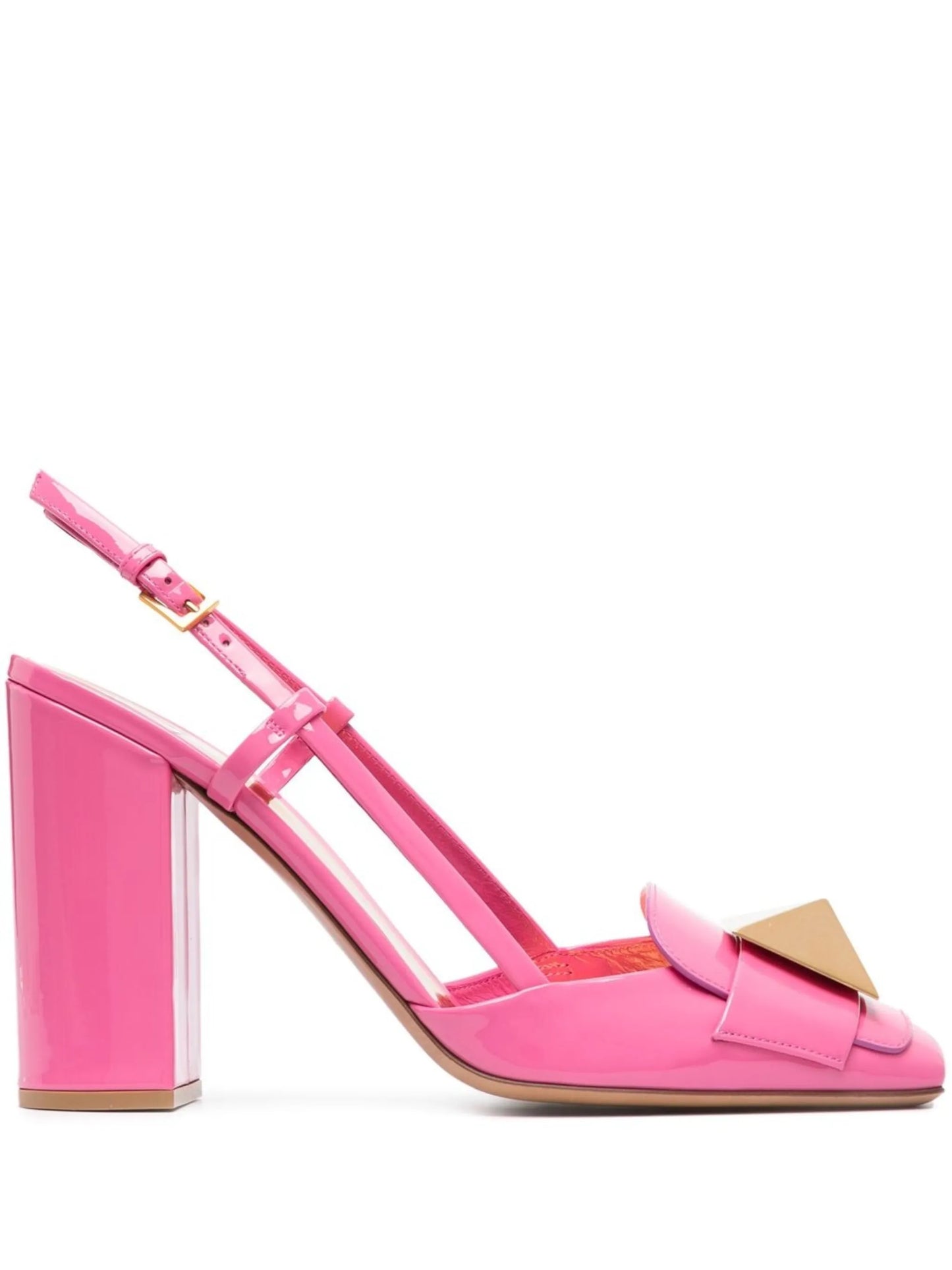 One Stud 115mm patent-leather pumps