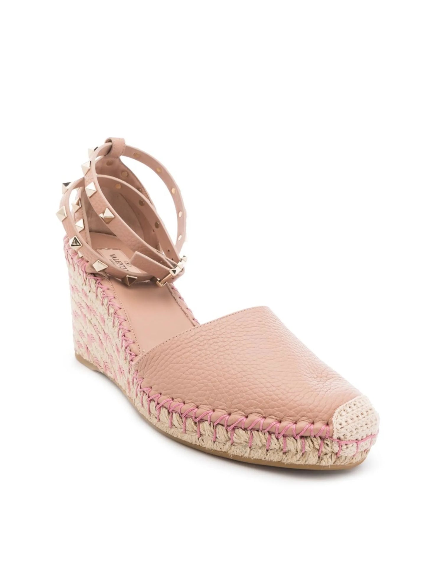 85mm Rockstud wedge espadrilles