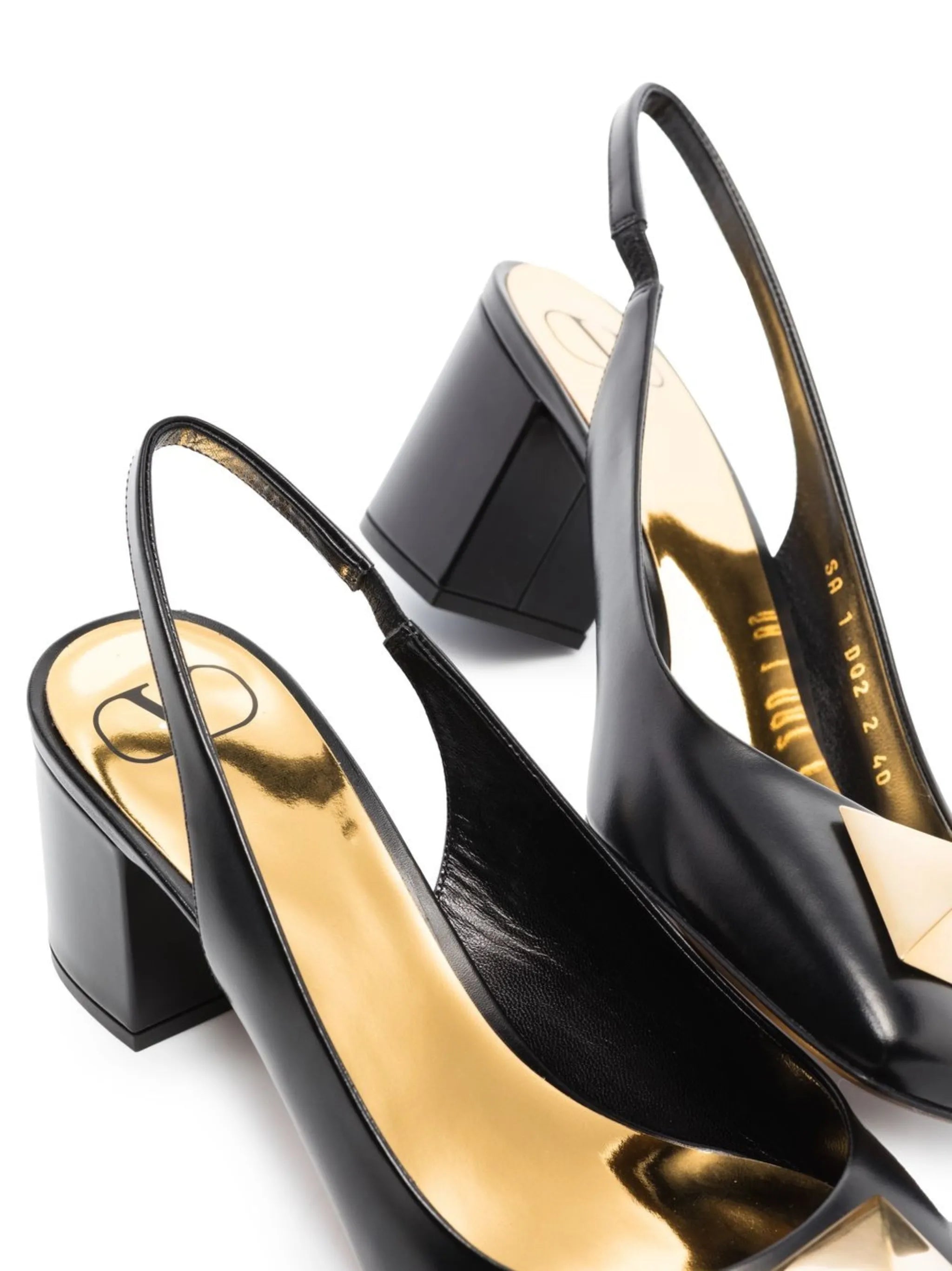 One Stud 60mm slingback pumps