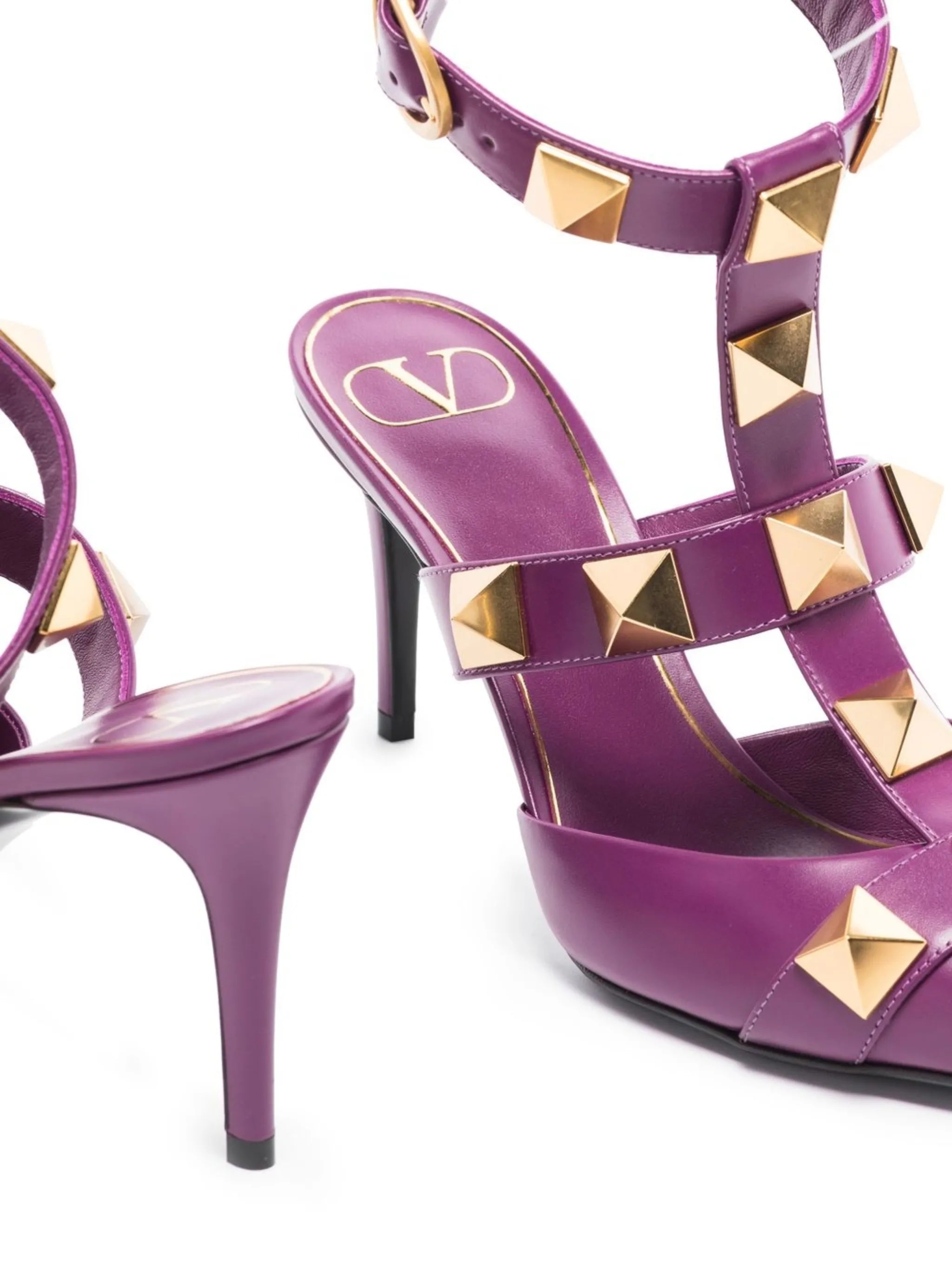 80mm Roman-stud pumps