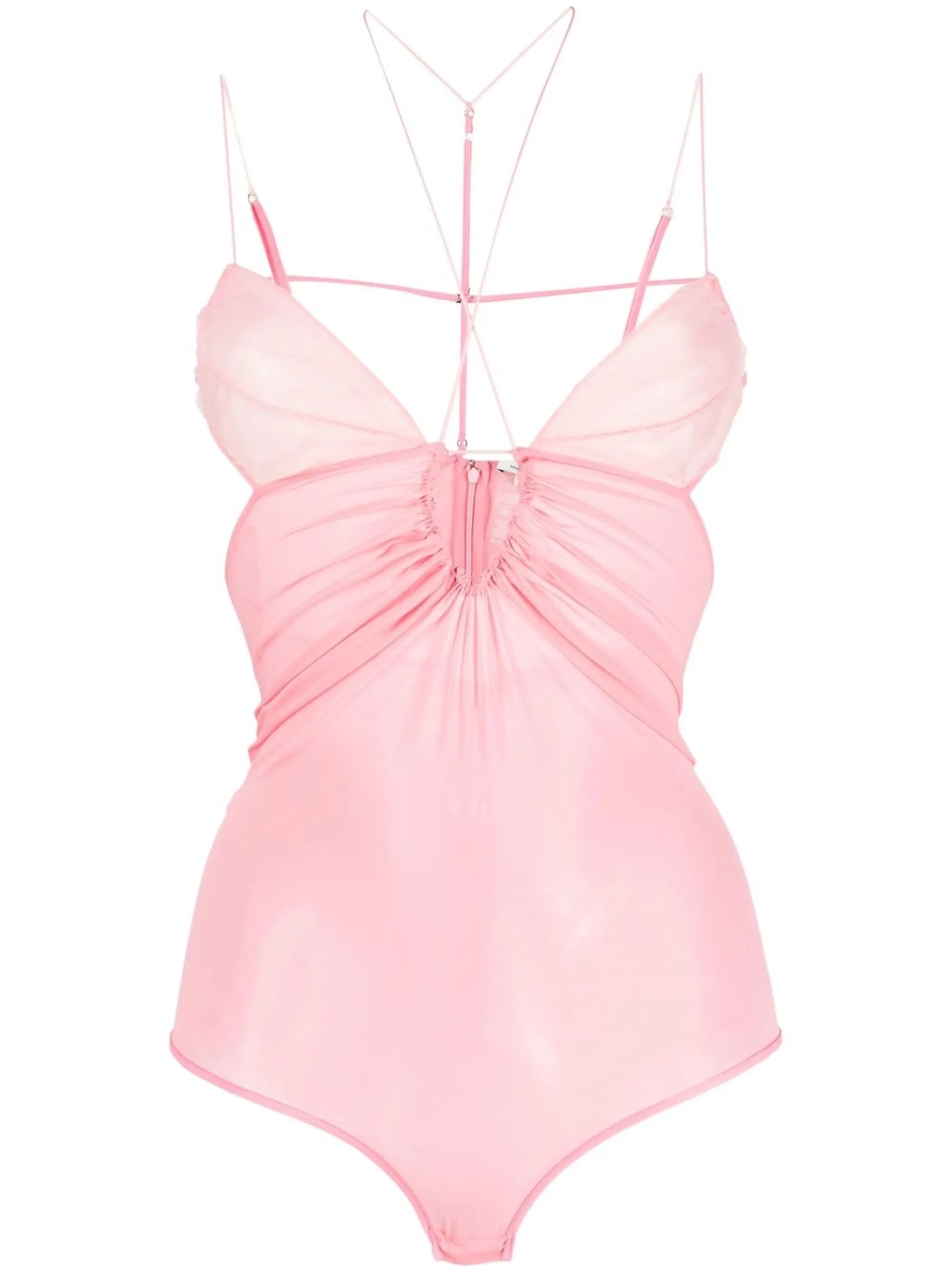 ruched keyhole bodysuit