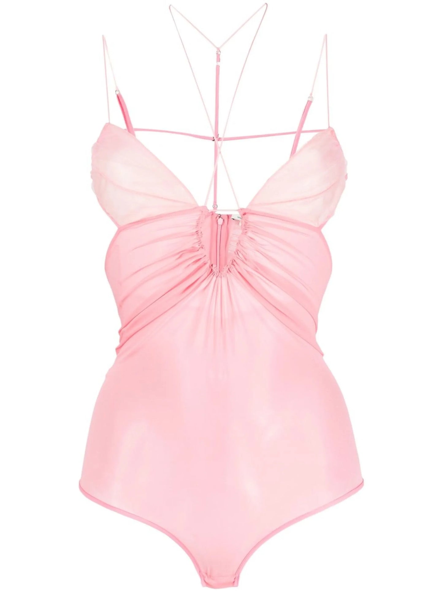 ruched keyhole bodysuit