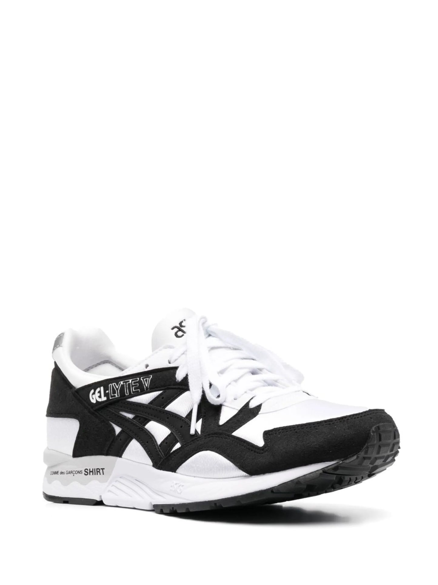panelled lace-up sneakers