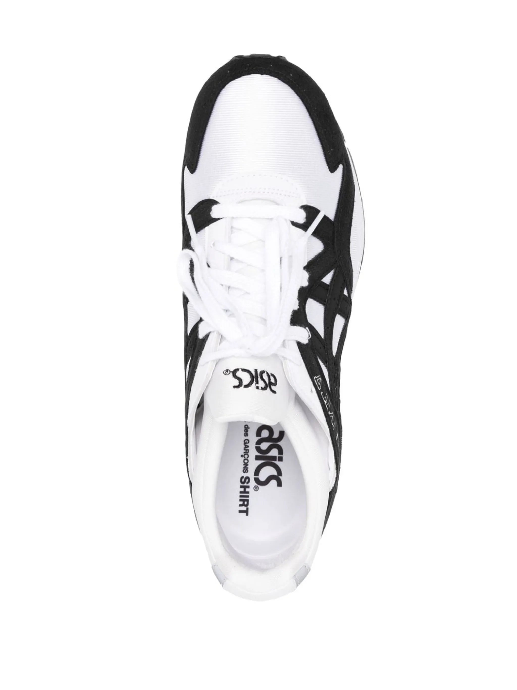 panelled lace-up sneakers