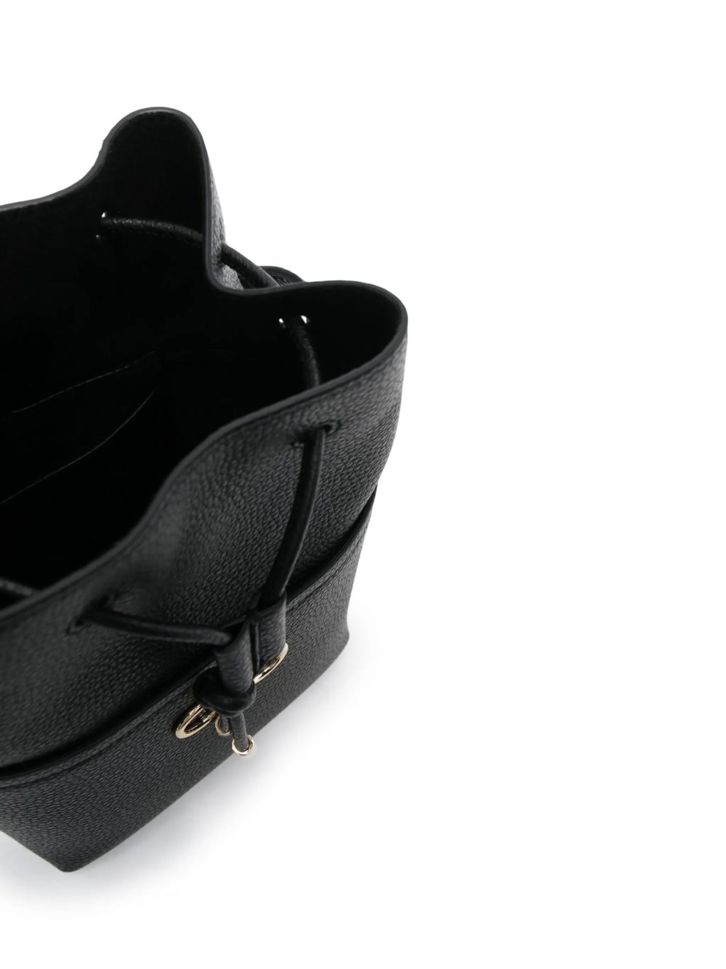Gancini-plaque bucket bag