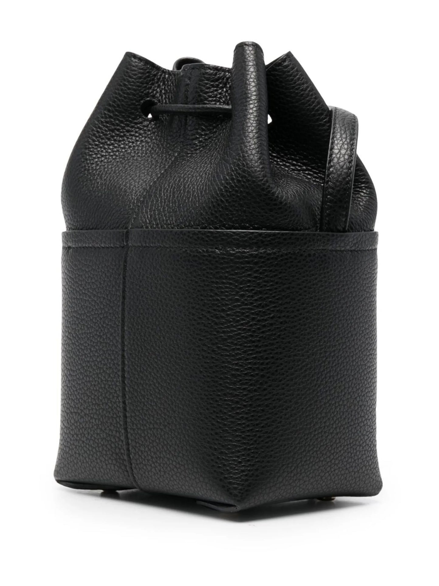 Gancini-plaque bucket bag