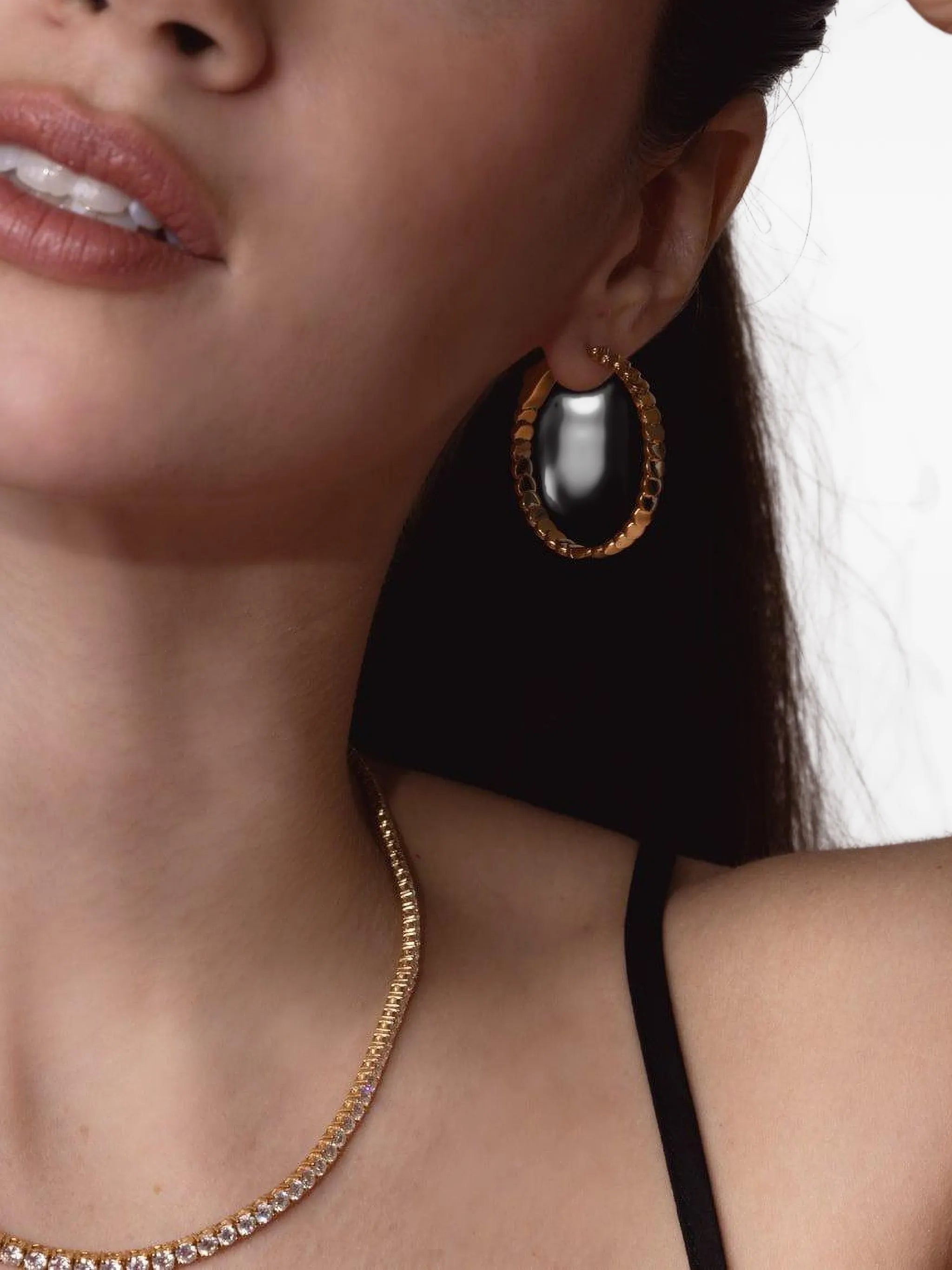 Luna hoop earrings