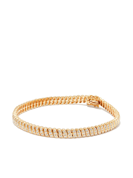 18kt yellow gold Zoe diamond bracelet
