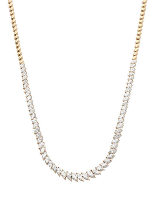 18kt yellow gold diamond necklace