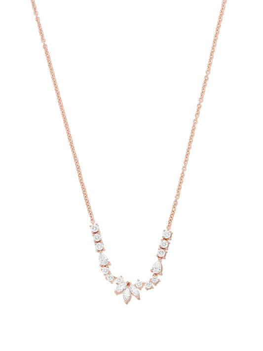 18kt rose gold Grace diamond necklace