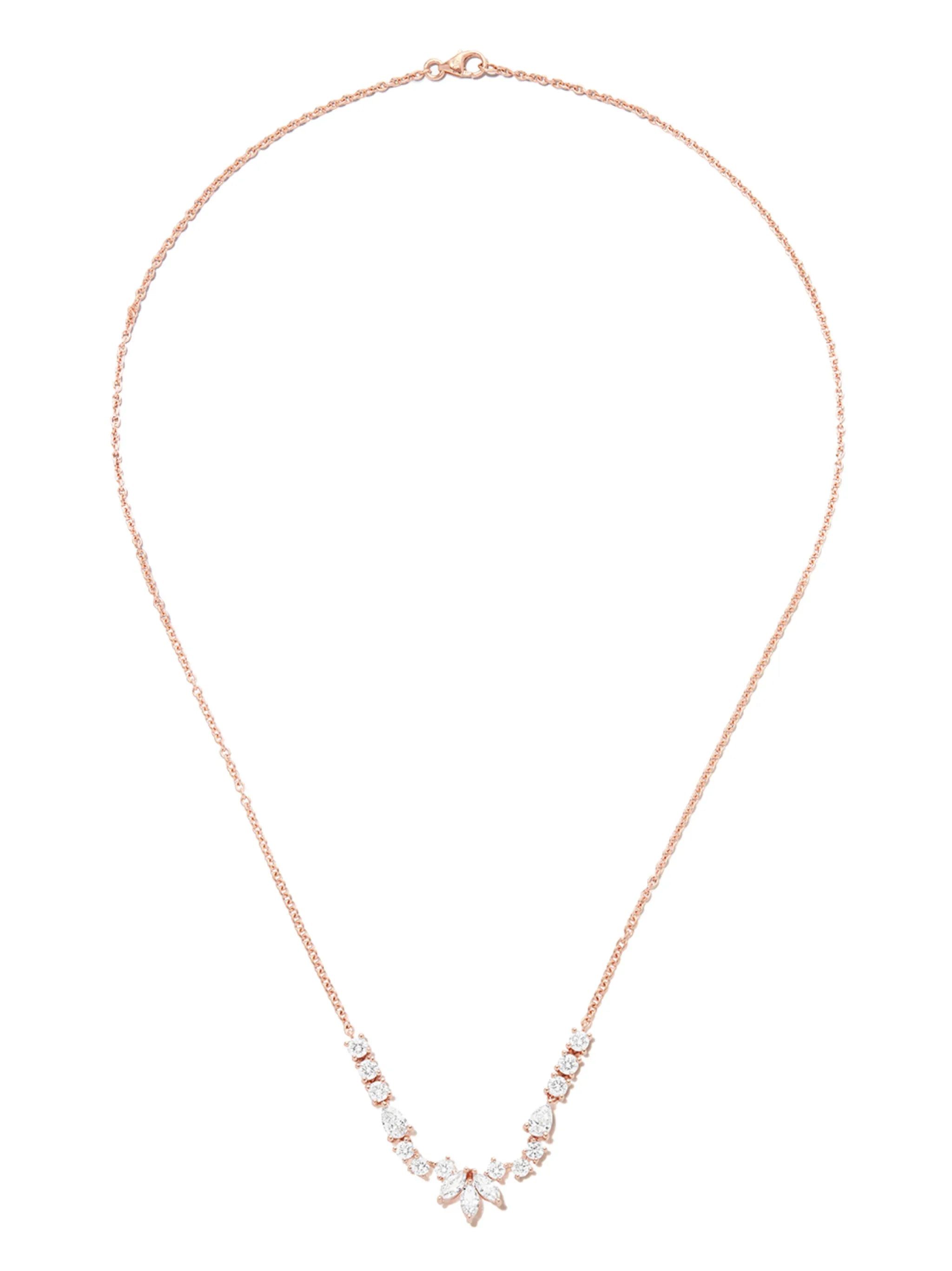 18kt rose gold Grace diamond necklace