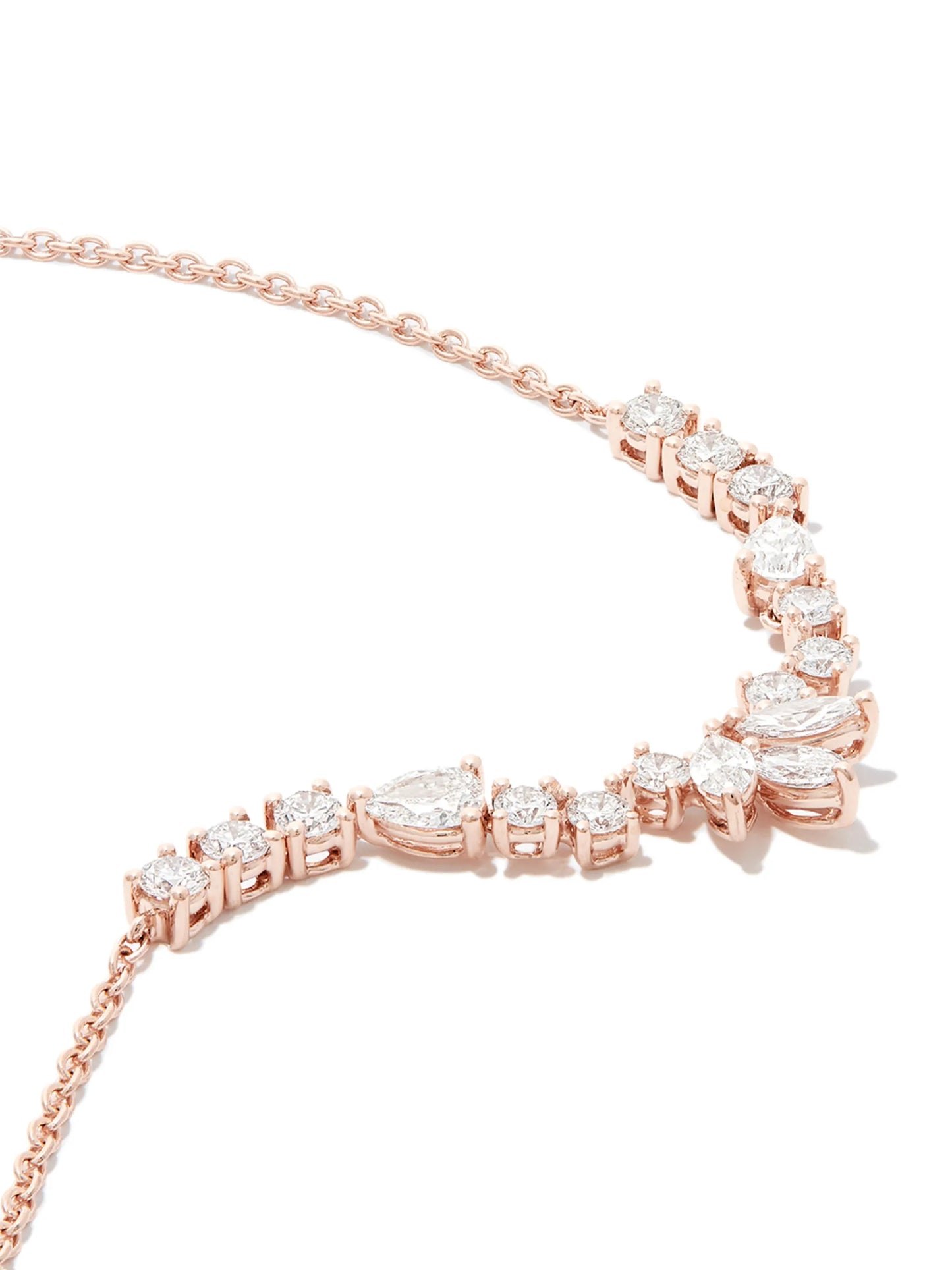 18kt rose gold Grace diamond necklace