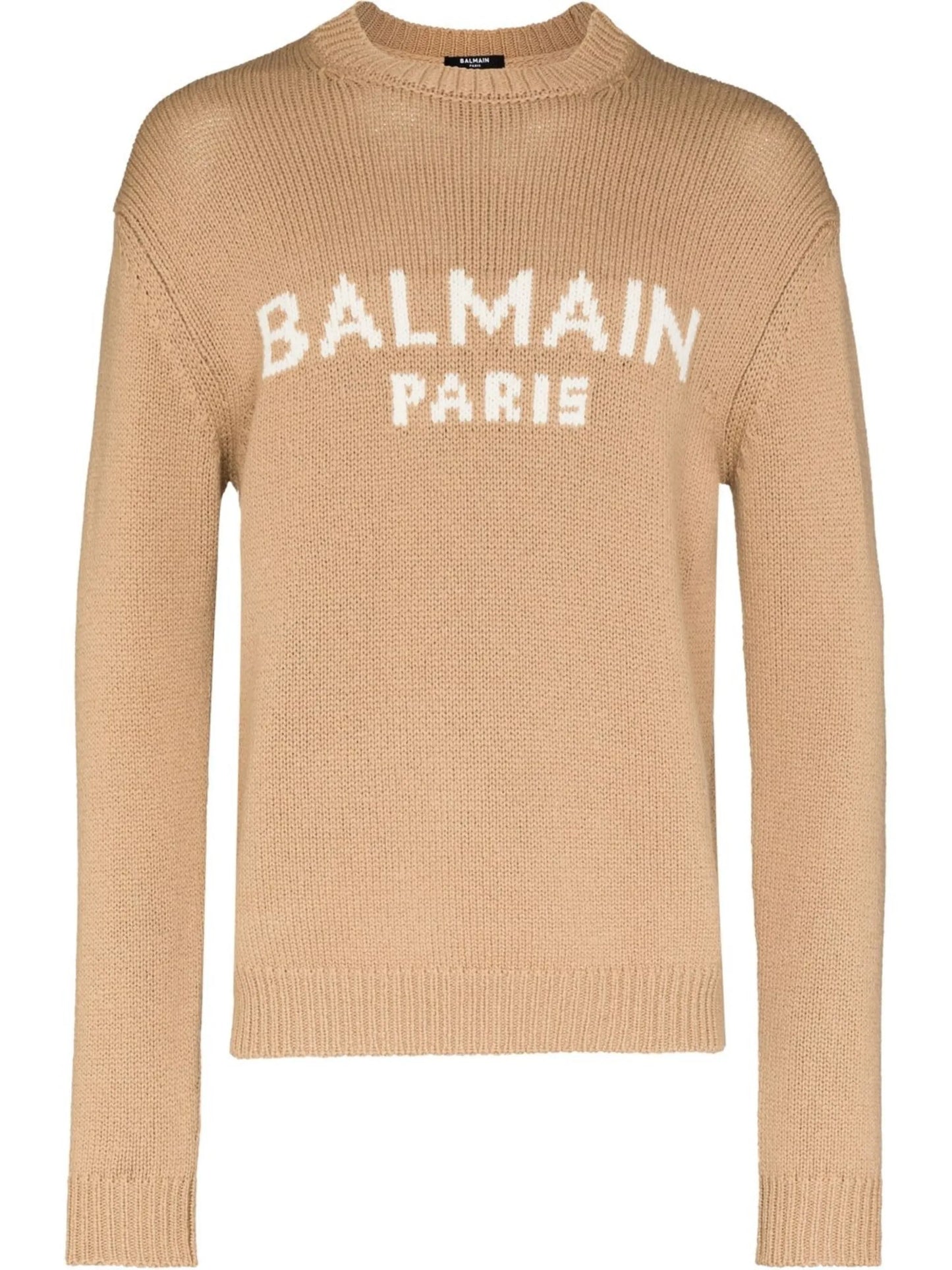 logo-intarsia jumper