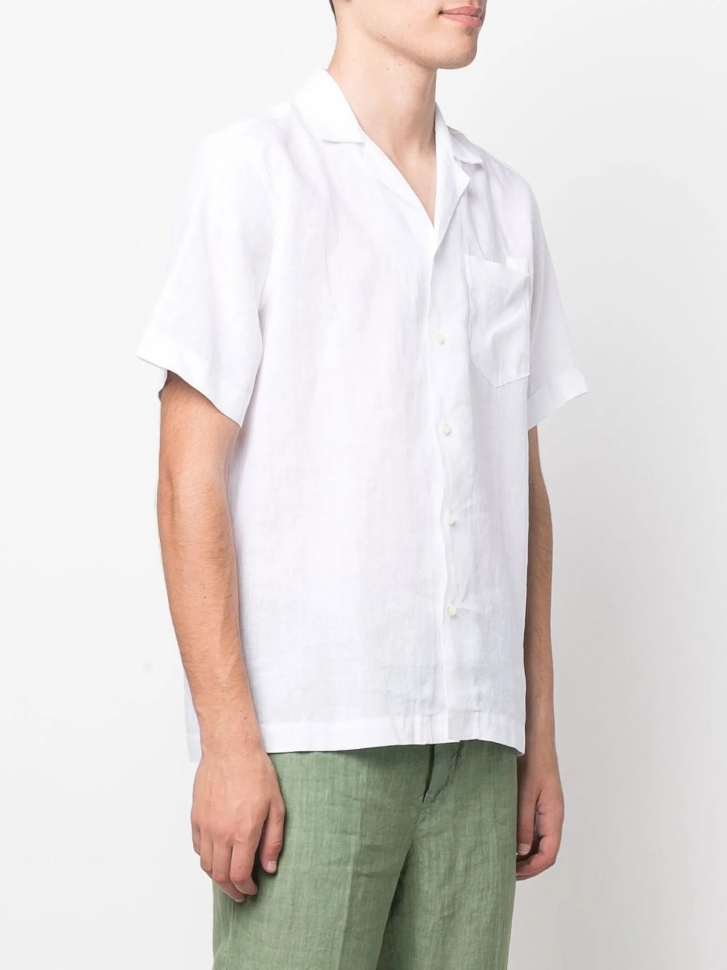 short-sleeve linen shirt
