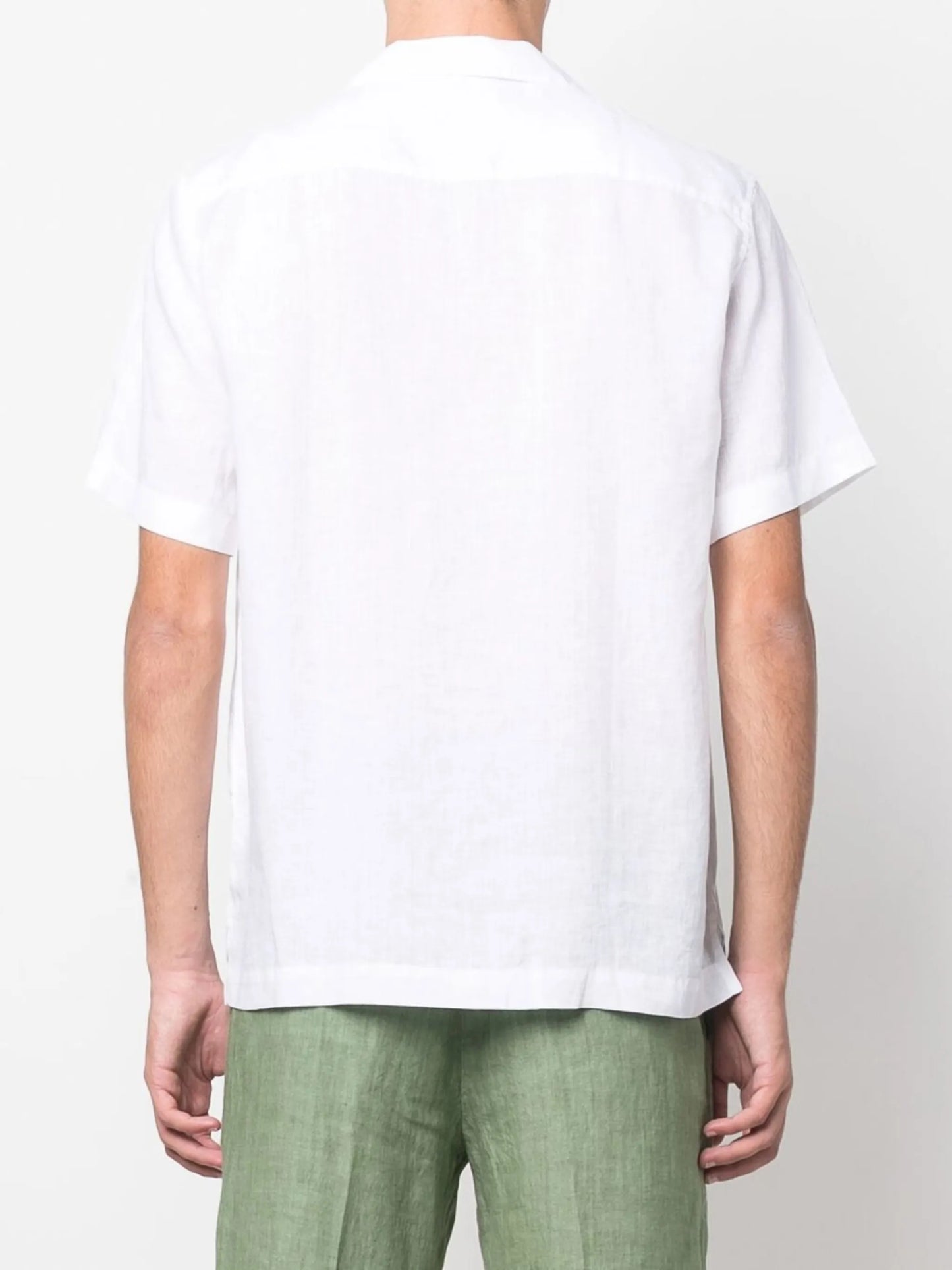 short-sleeve linen shirt