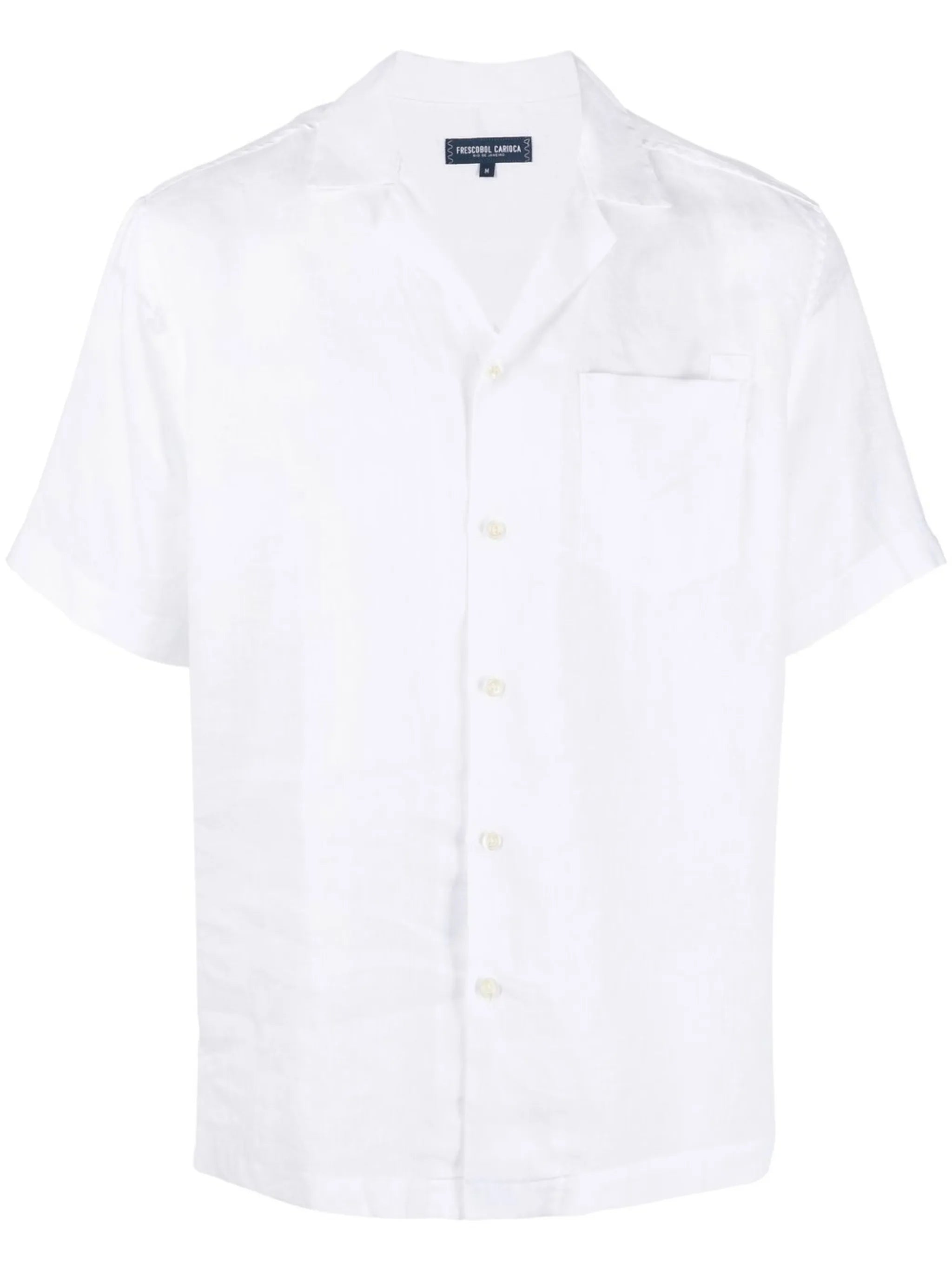 short-sleeve linen shirt