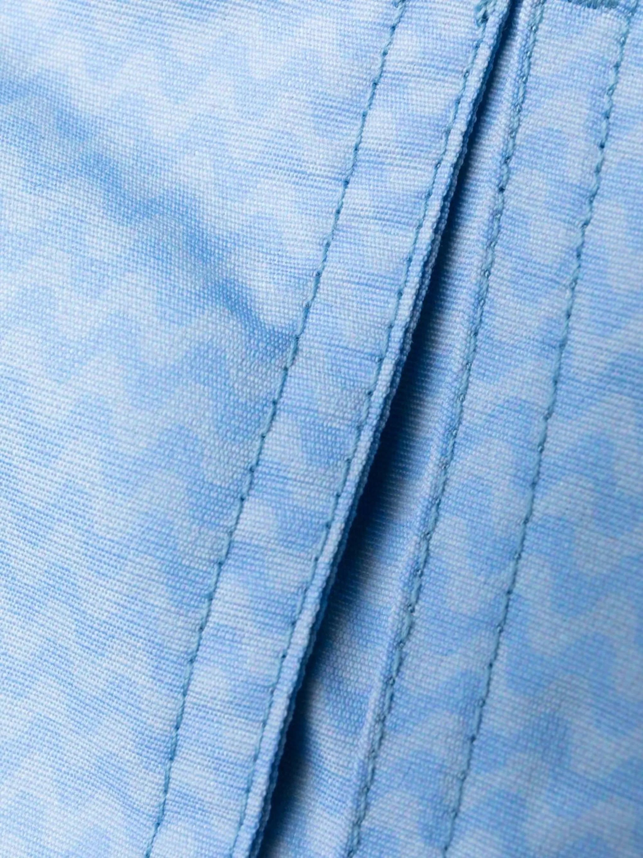 zig-zag print swim shorts