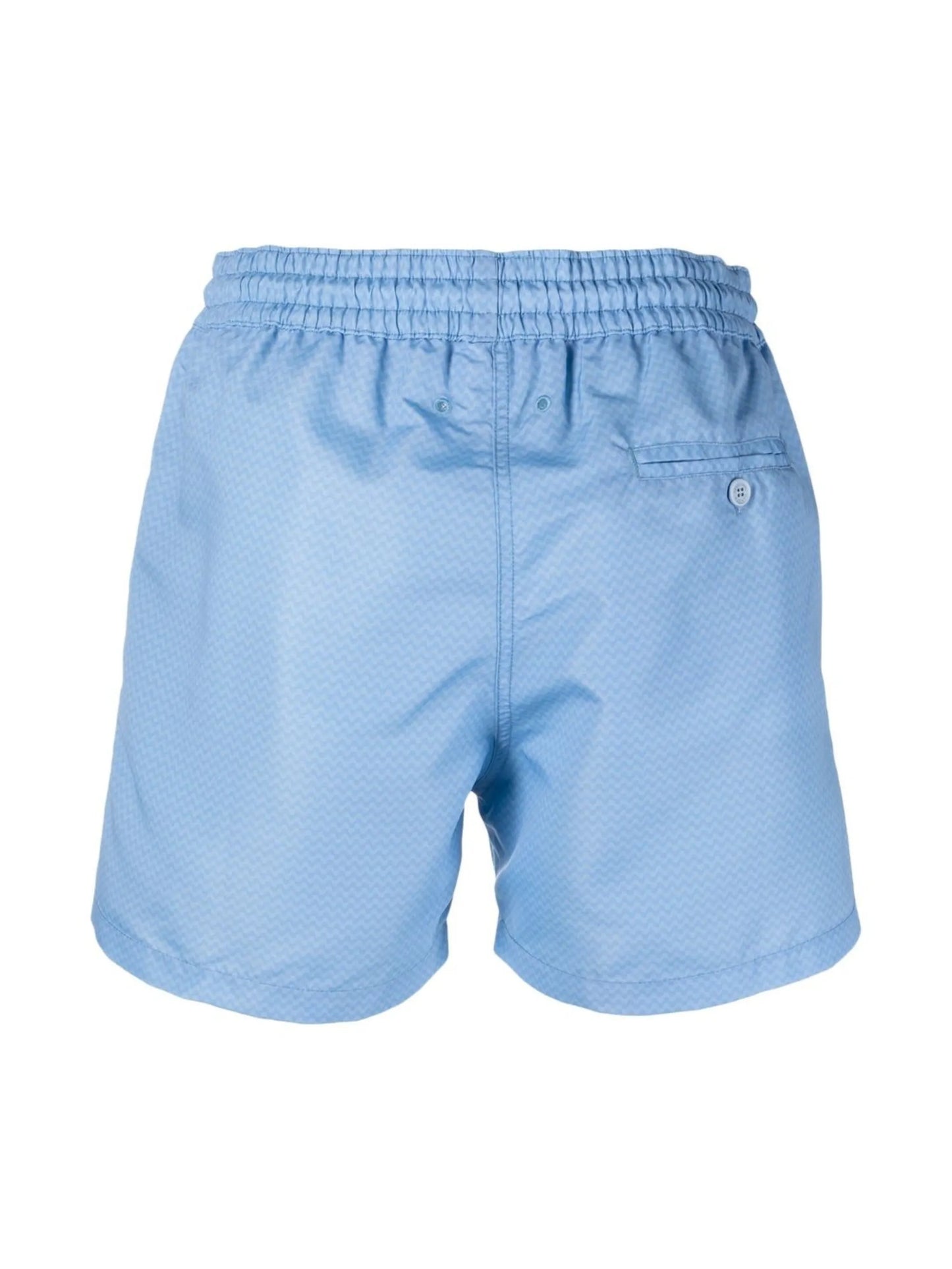 zig-zag print swim shorts