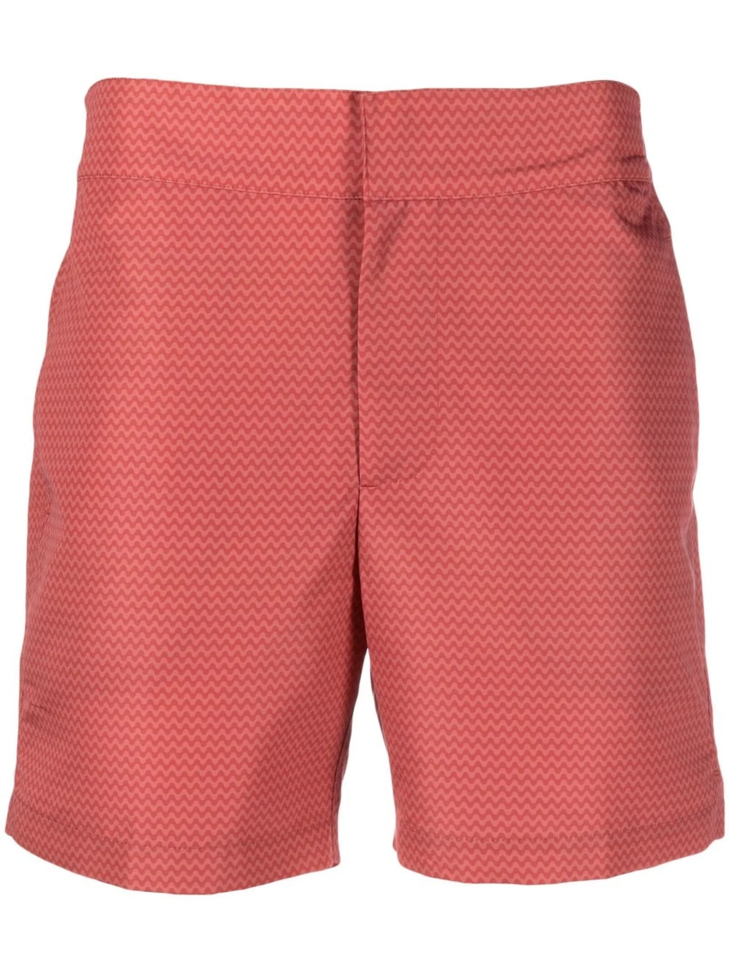zig-zag print swim shorts