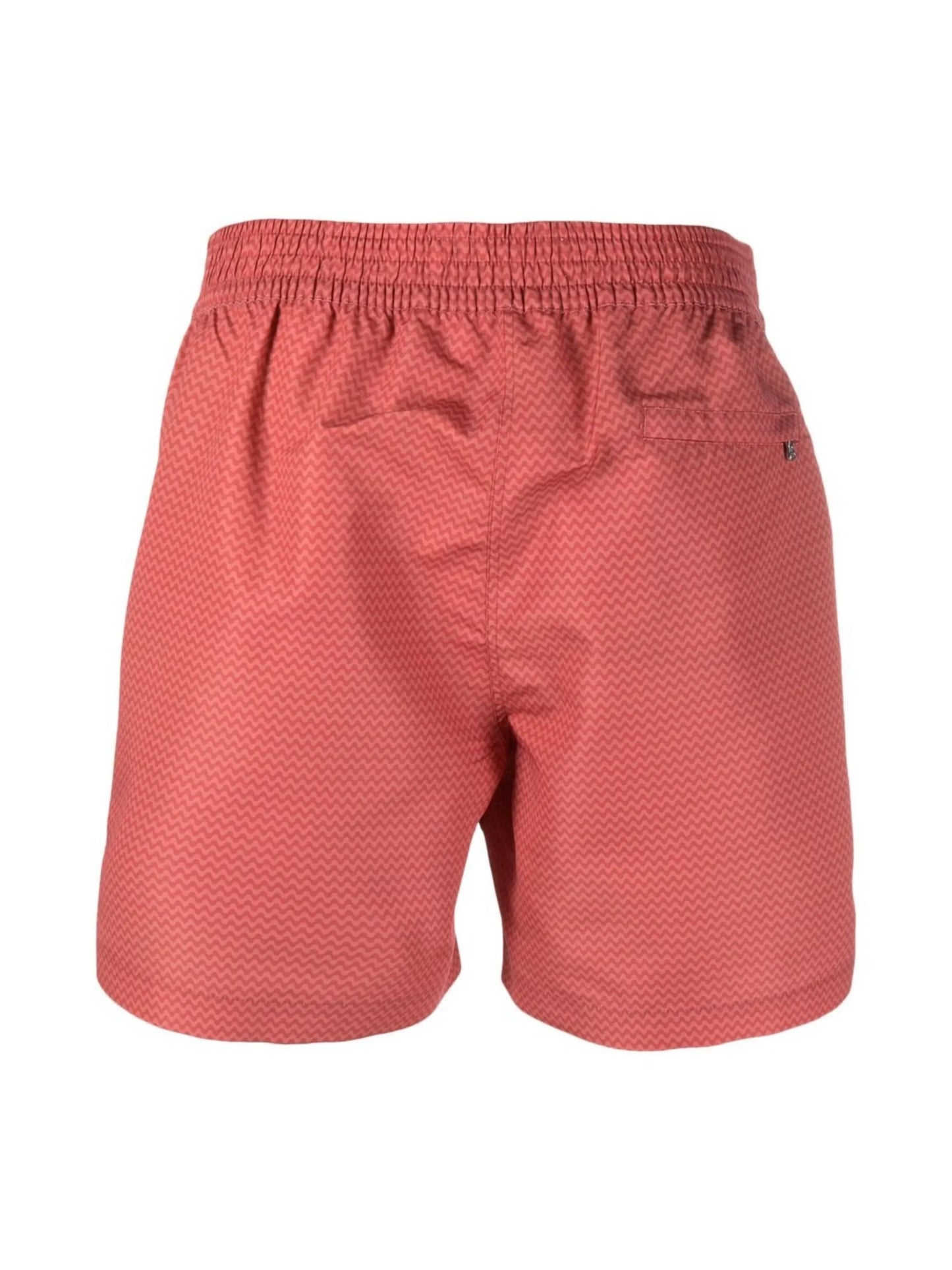 zig-zag print swim shorts