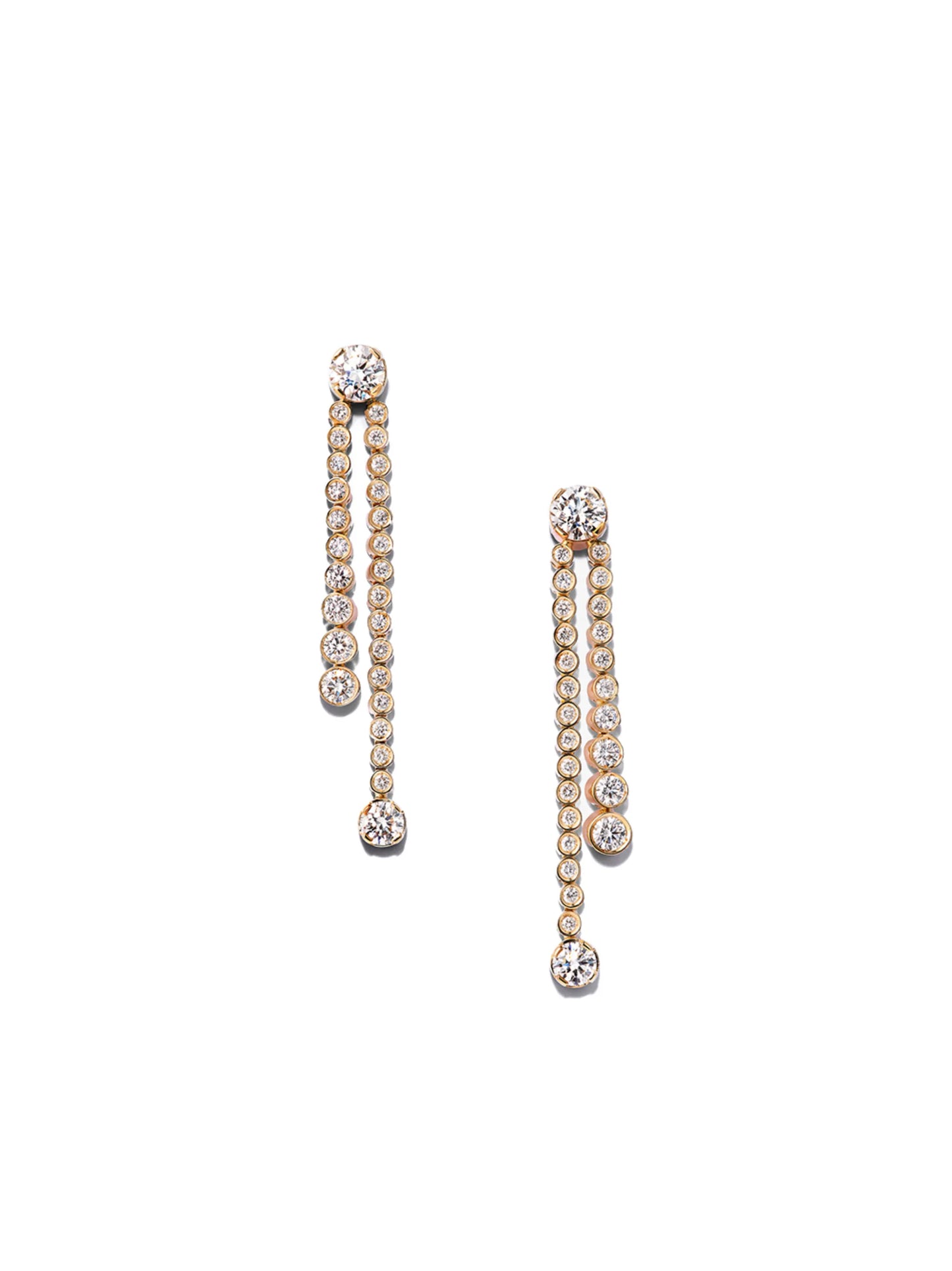 18kt yellow gold drop earrings