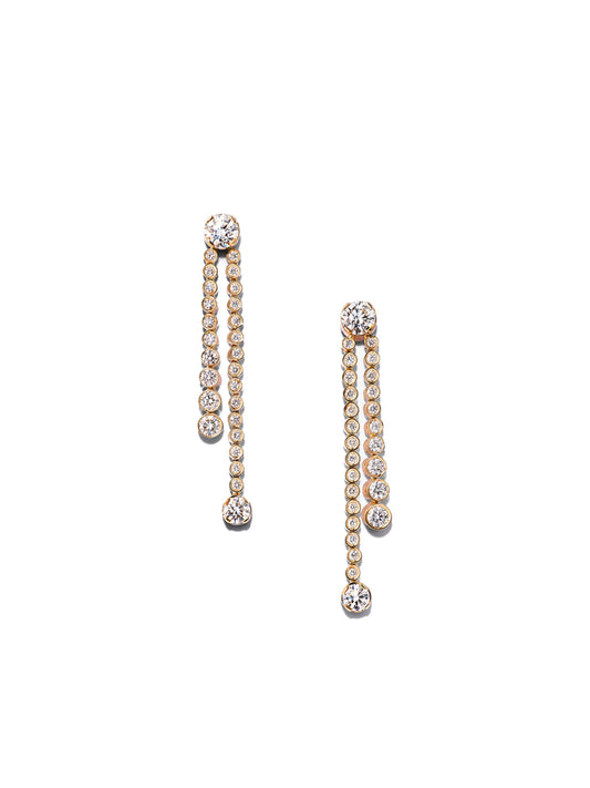 18kt yellow gold drop earrings