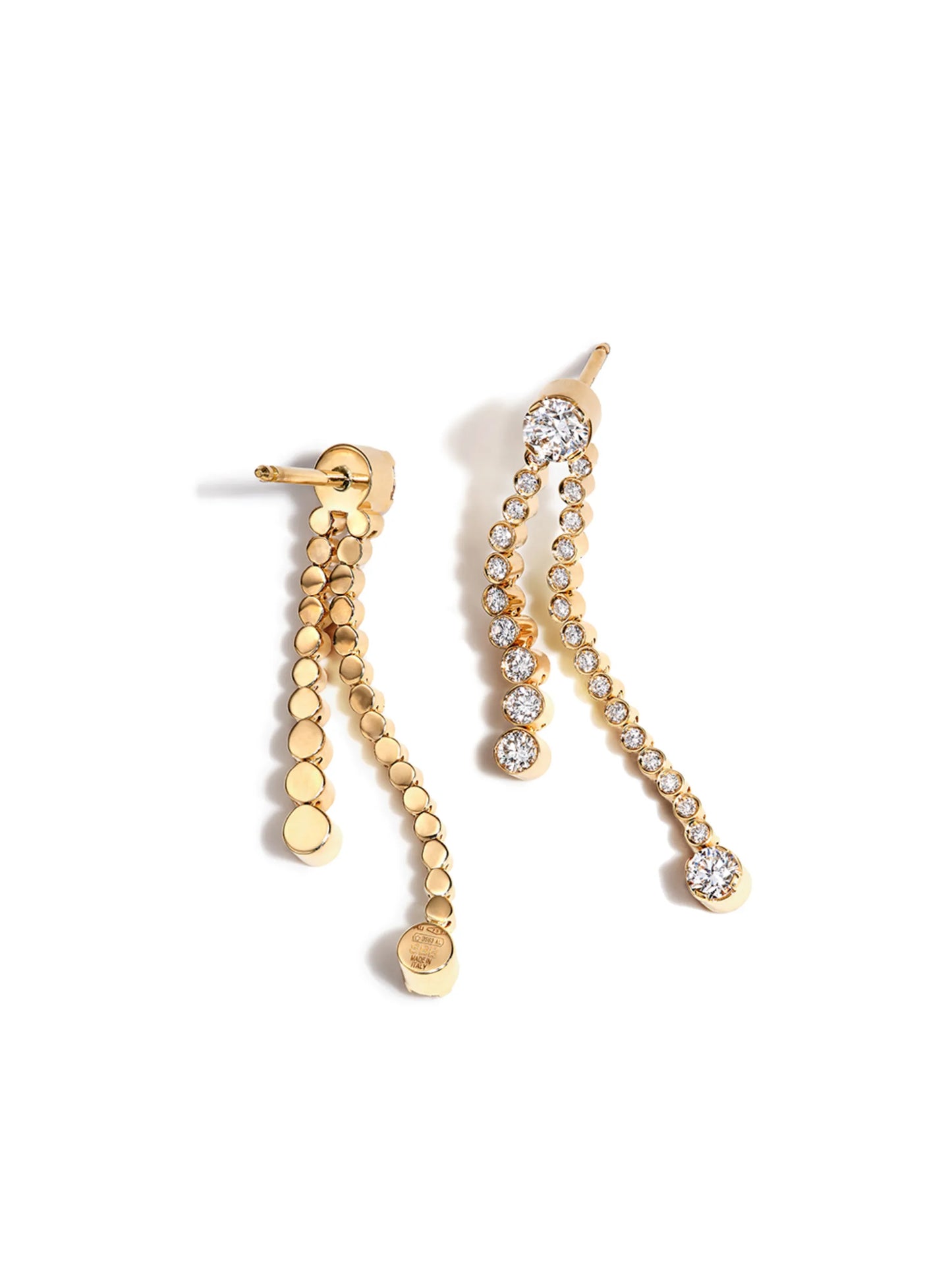 18kt yellow gold drop earrings