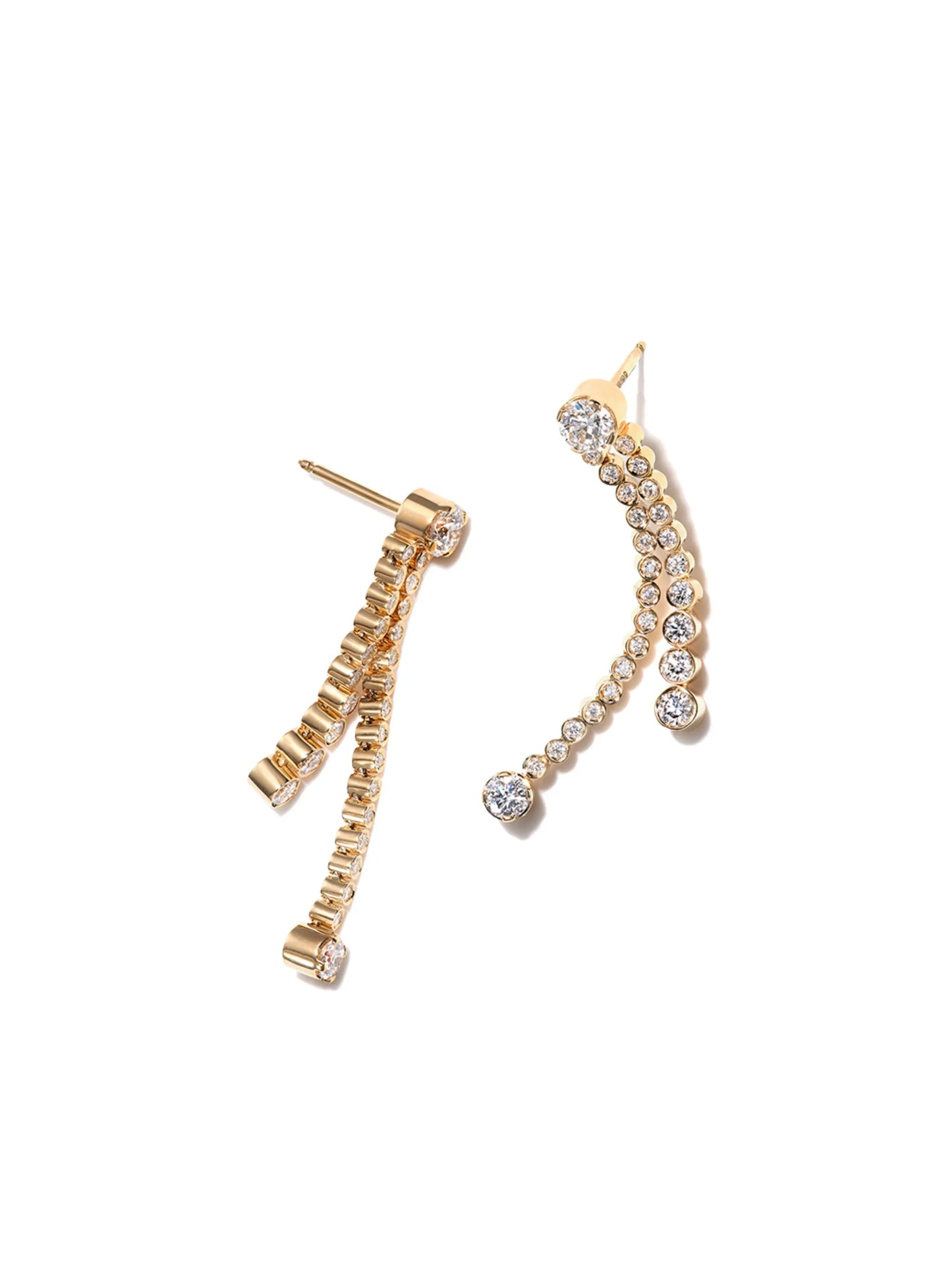 18kt yellow gold drop earrings