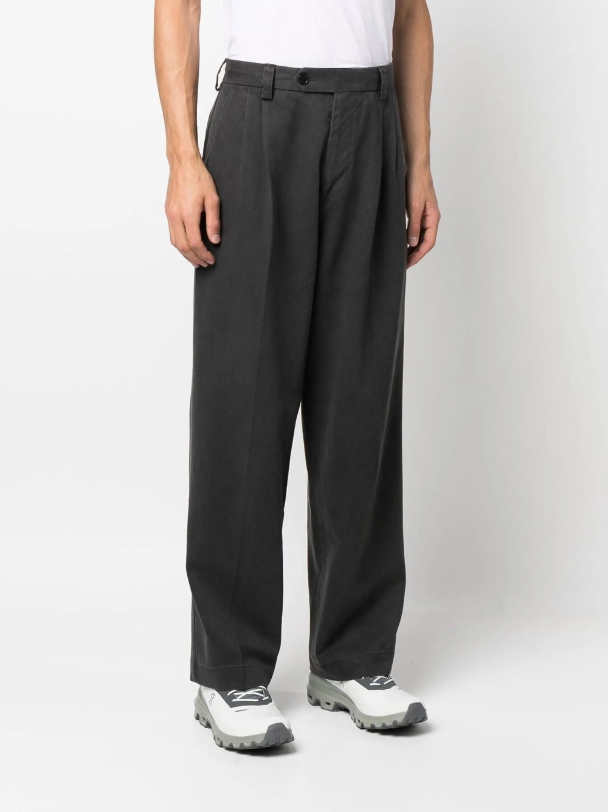 Classic twill-weave trousers