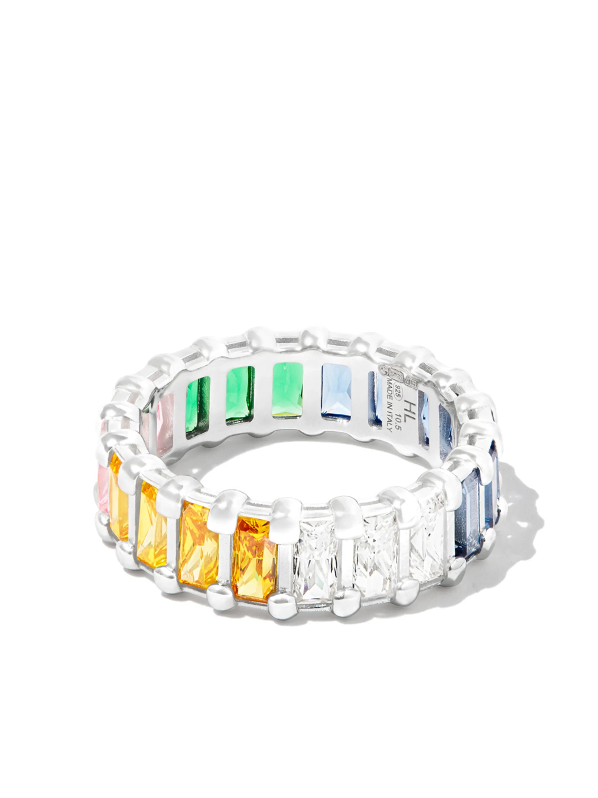 crystal-embellished eternity ring