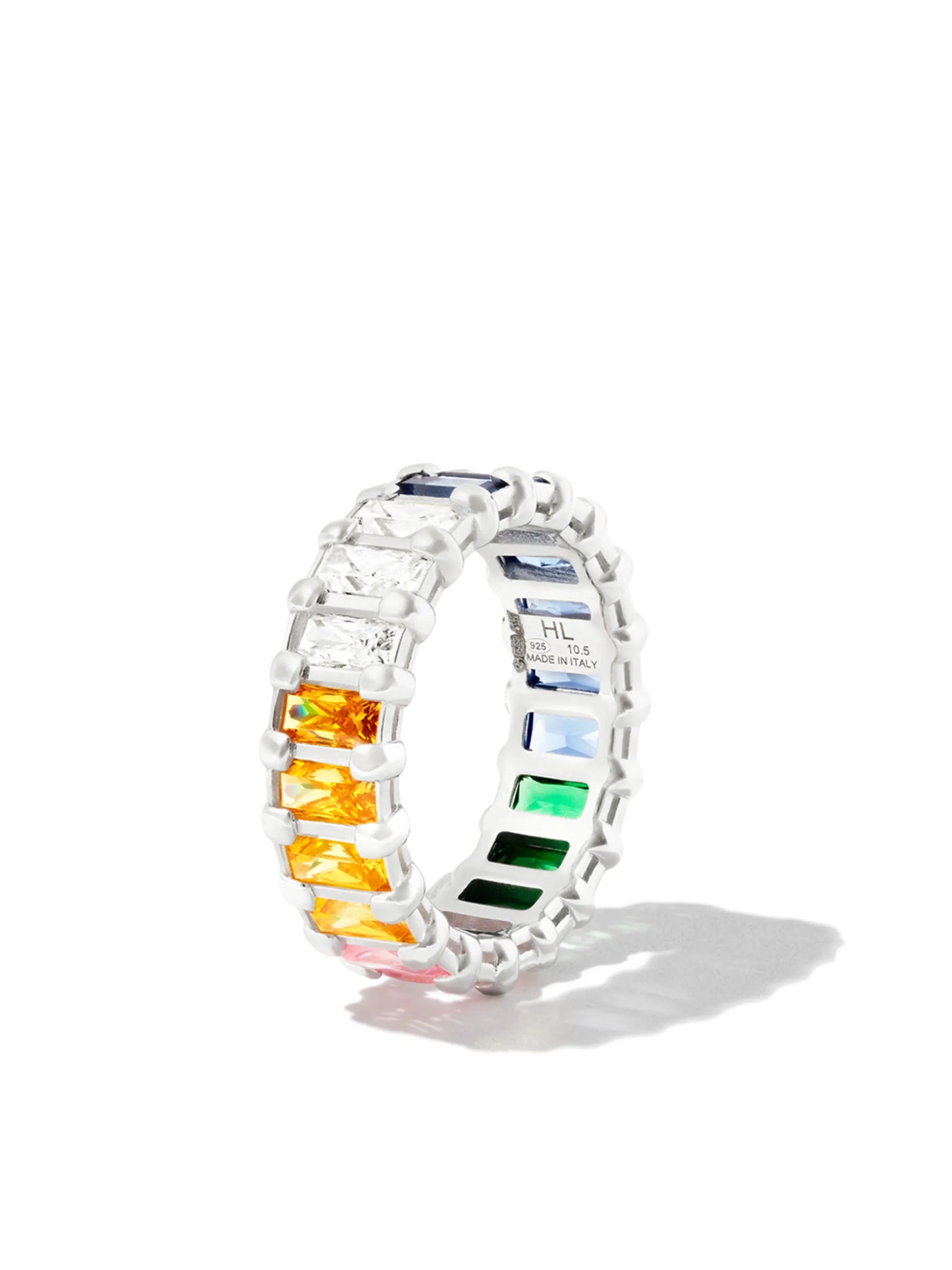 crystal-embellished eternity ring