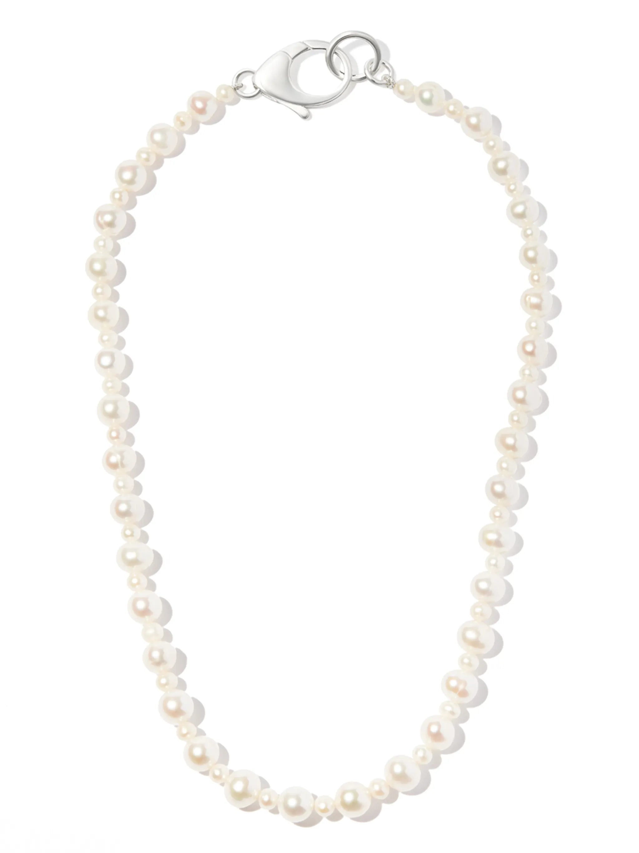 sterling silver Pebbles pearl necklace