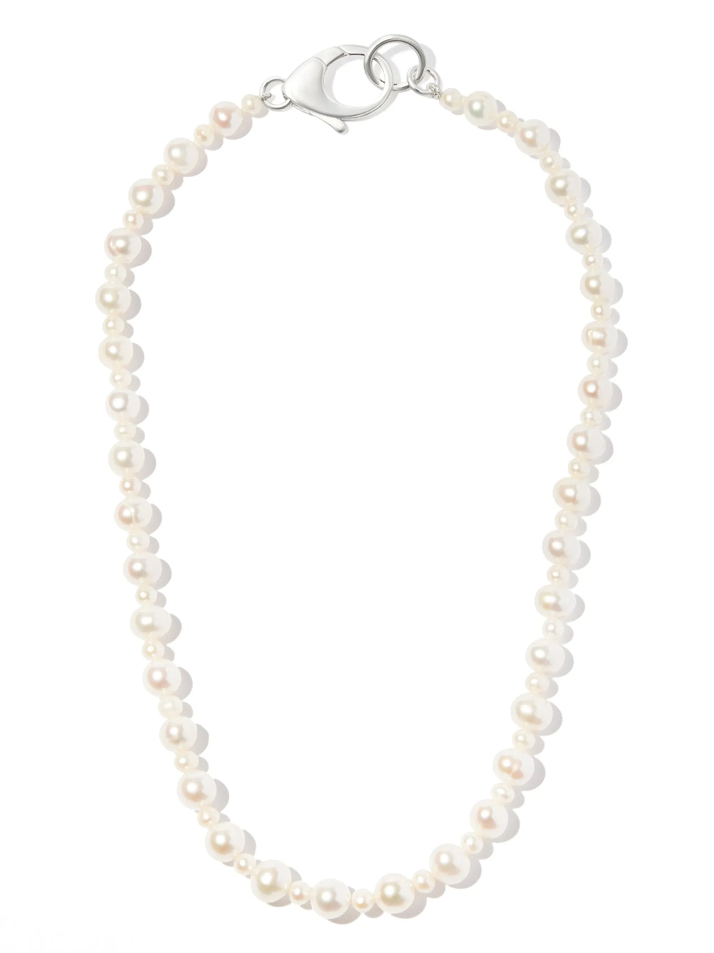 sterling silver Pebbles pearl necklace