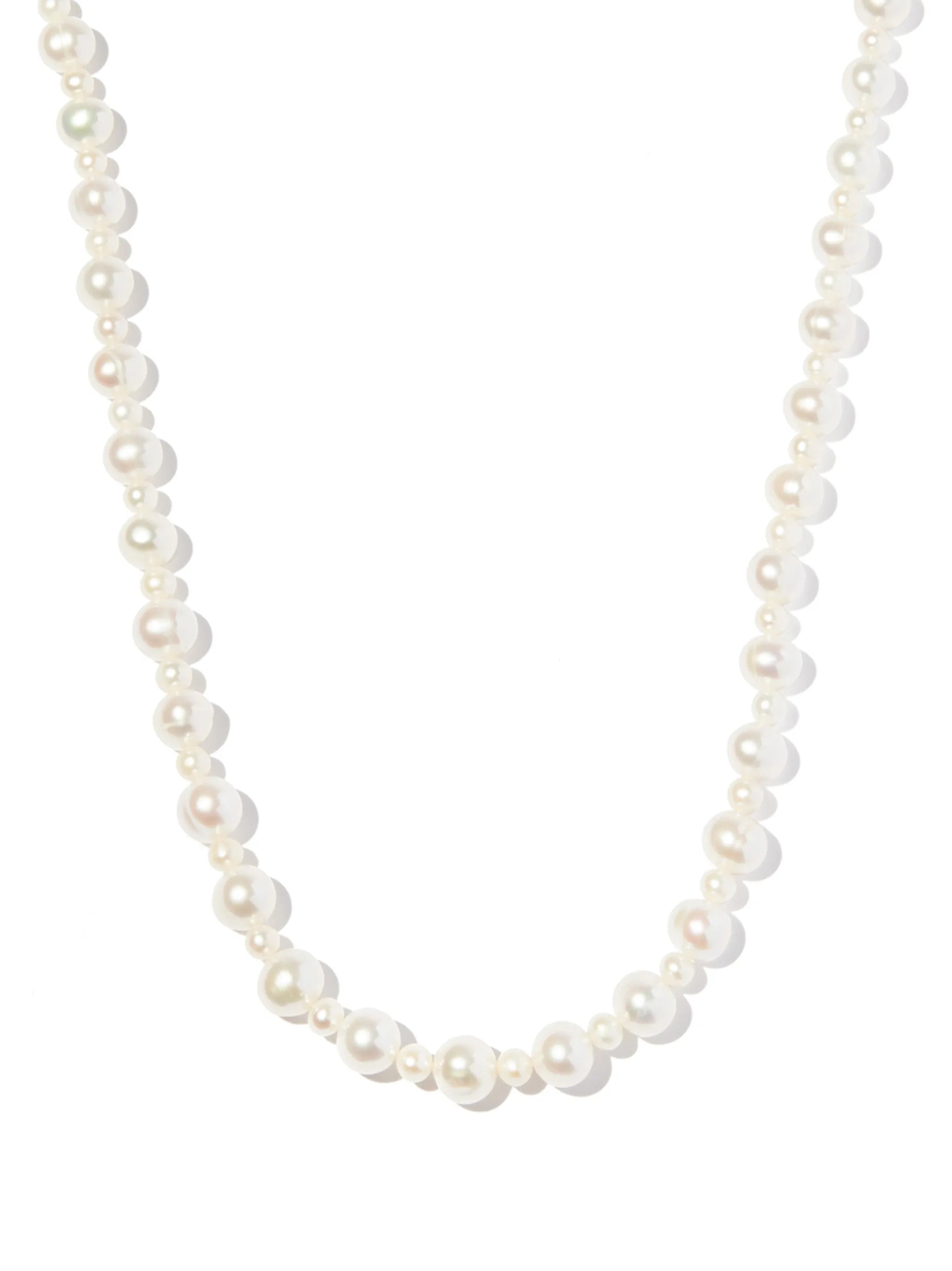 sterling silver Pebbles pearl necklace