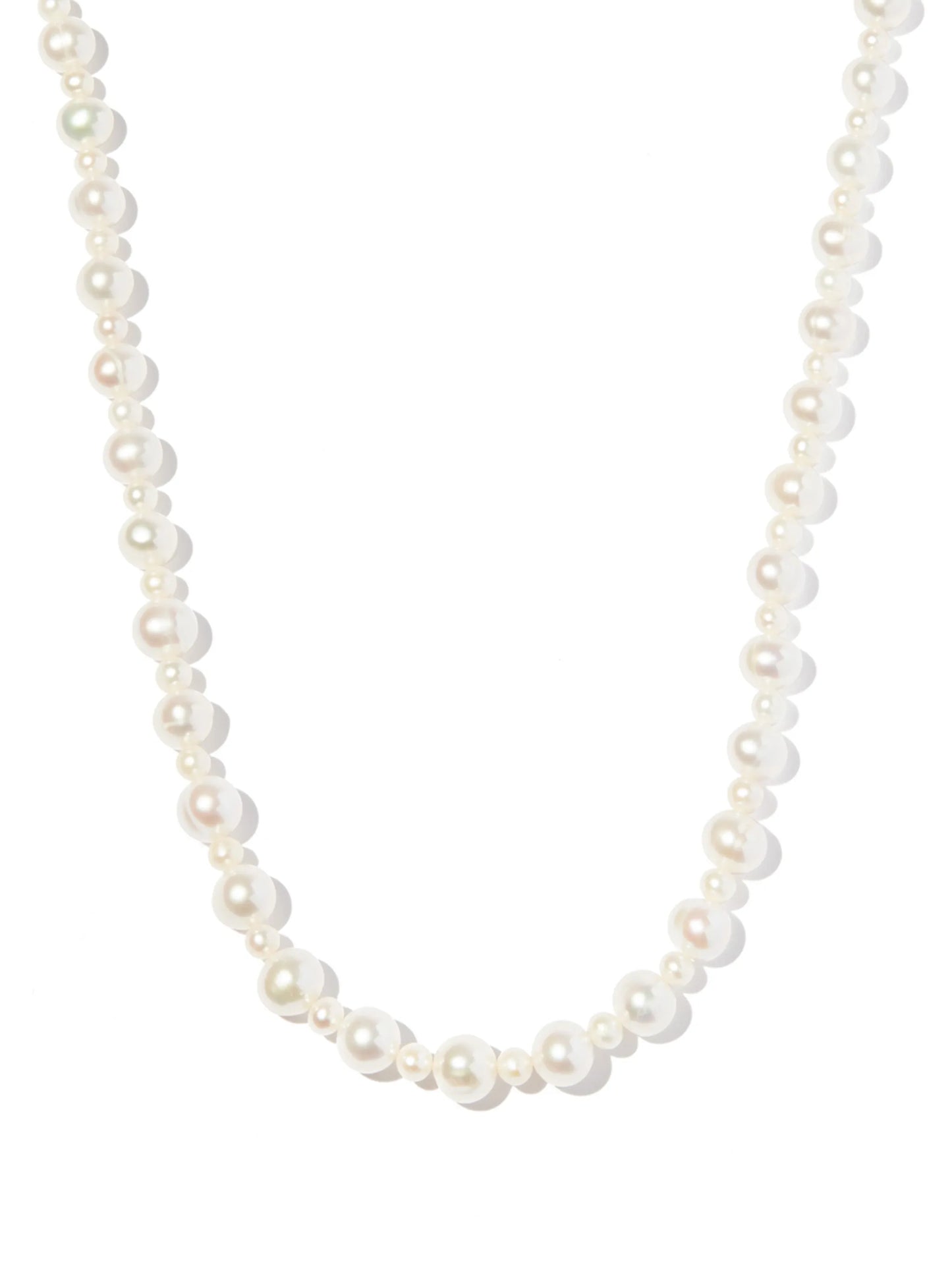 sterling silver Pebbles pearl necklace