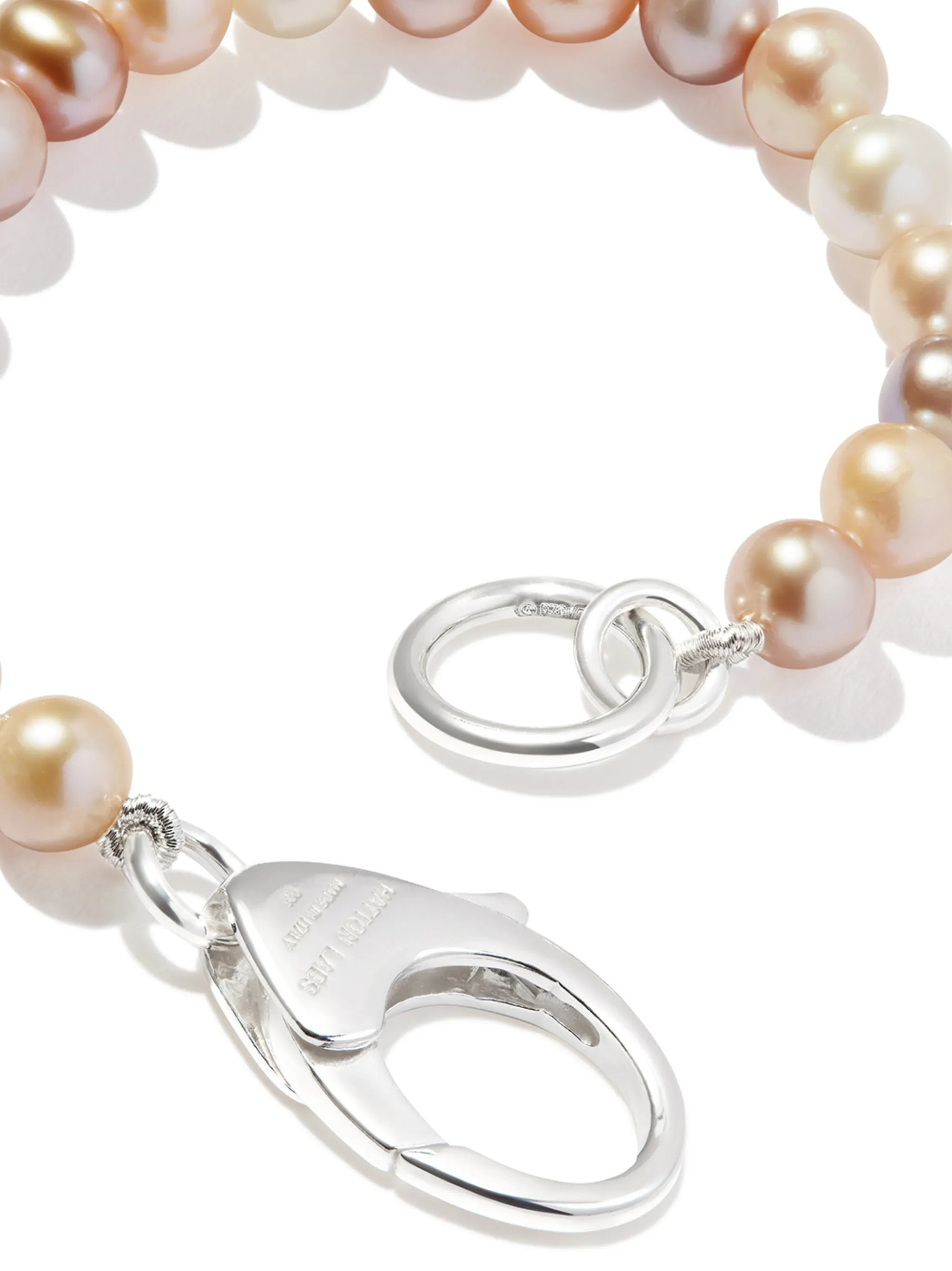 sterling silver pearl bracelet