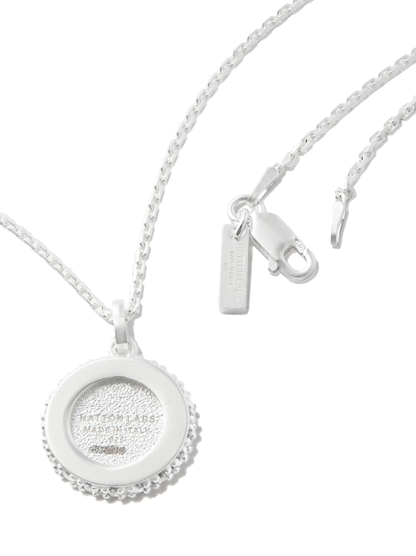 sterling silver Chip pendant necklace