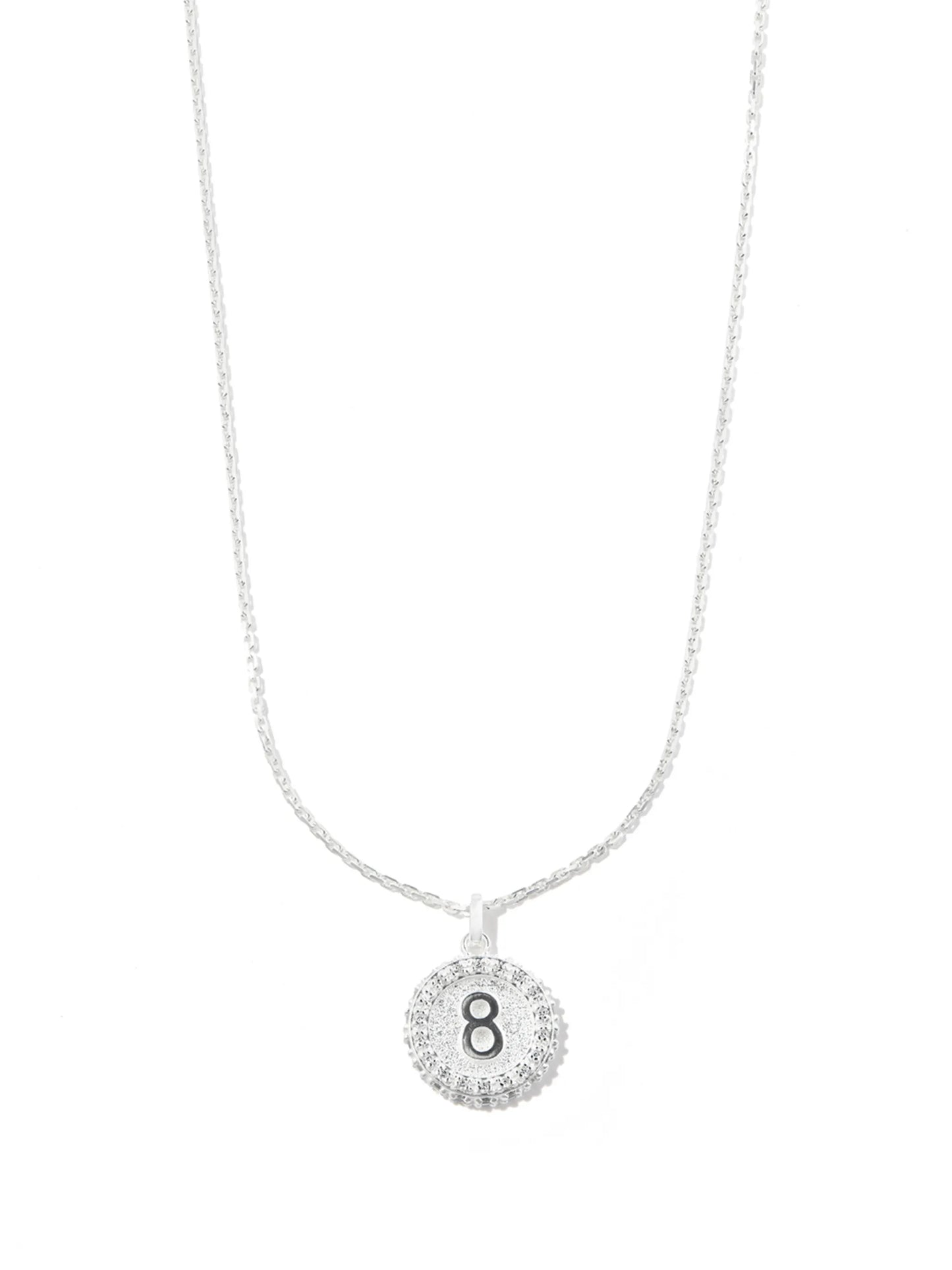 sterling silver Chip pendant necklace